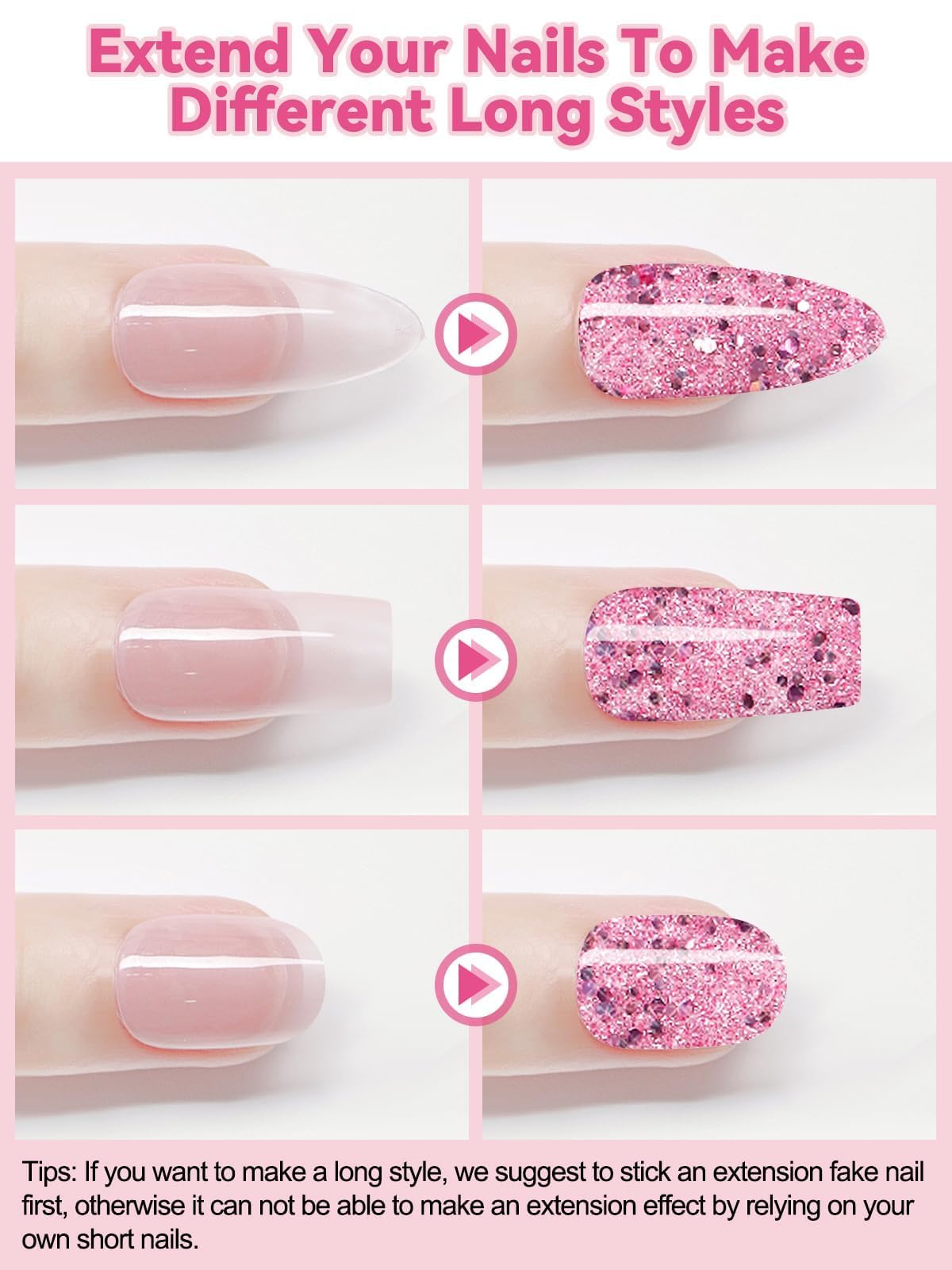 32Pcs Semi Cured Gel Nail Strips, Ebanku Valentine Gel Nail Stickers Real Nail Polish Strips Full Nail Art Wraps Long-Lasting Ge