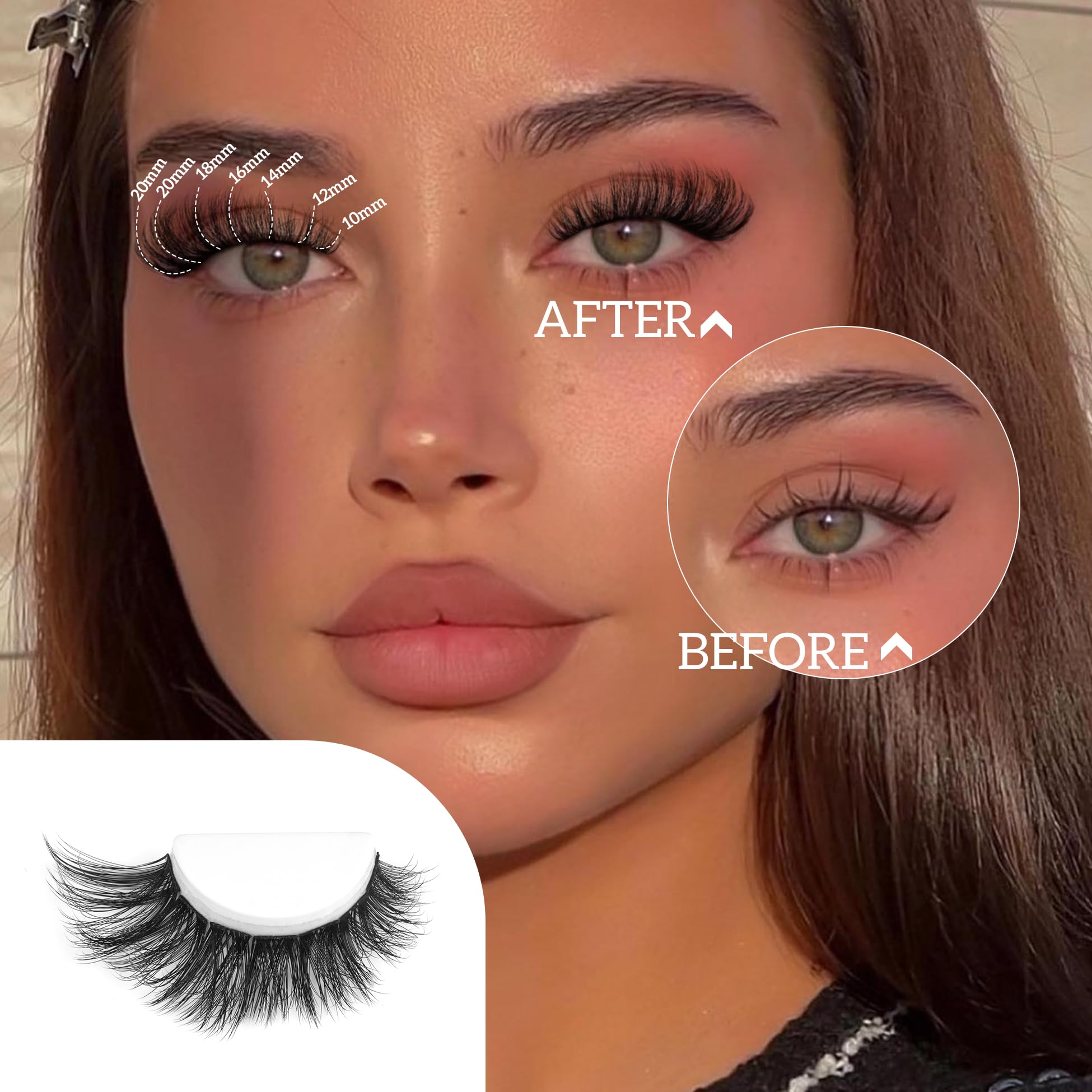 Alice Lash Extension Kit Fluffy Volume Cluster Lashes Wispy 8-20Mm D Curl Individual Lashes Eyelash Clusters Kit Lash Glue Bond