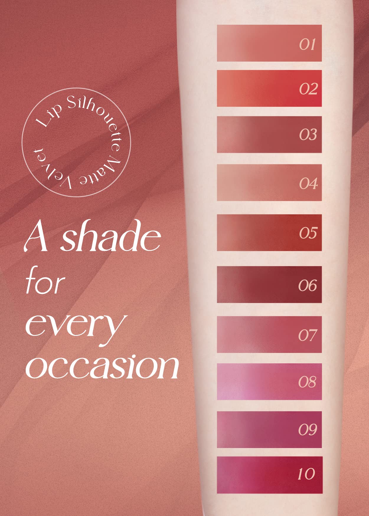 I'M Meme Lip Silhouette Matte Velvet Tint - 10 Cherry Dresser (Plum Red Shade) | Best Lip Stain, Vivid Color, Long Lasting, Mois