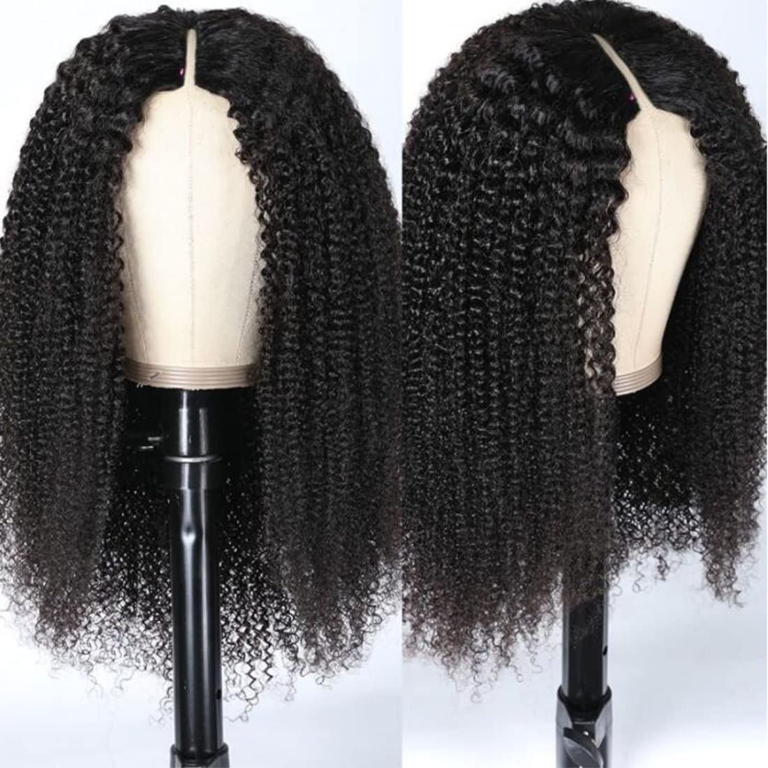 UNICE Curly V Part Wig Upgrade U Part Wigs Human Hair 150% Density for Women, No Leave Out Glueless Wig Brazilian Virgin Hair Be