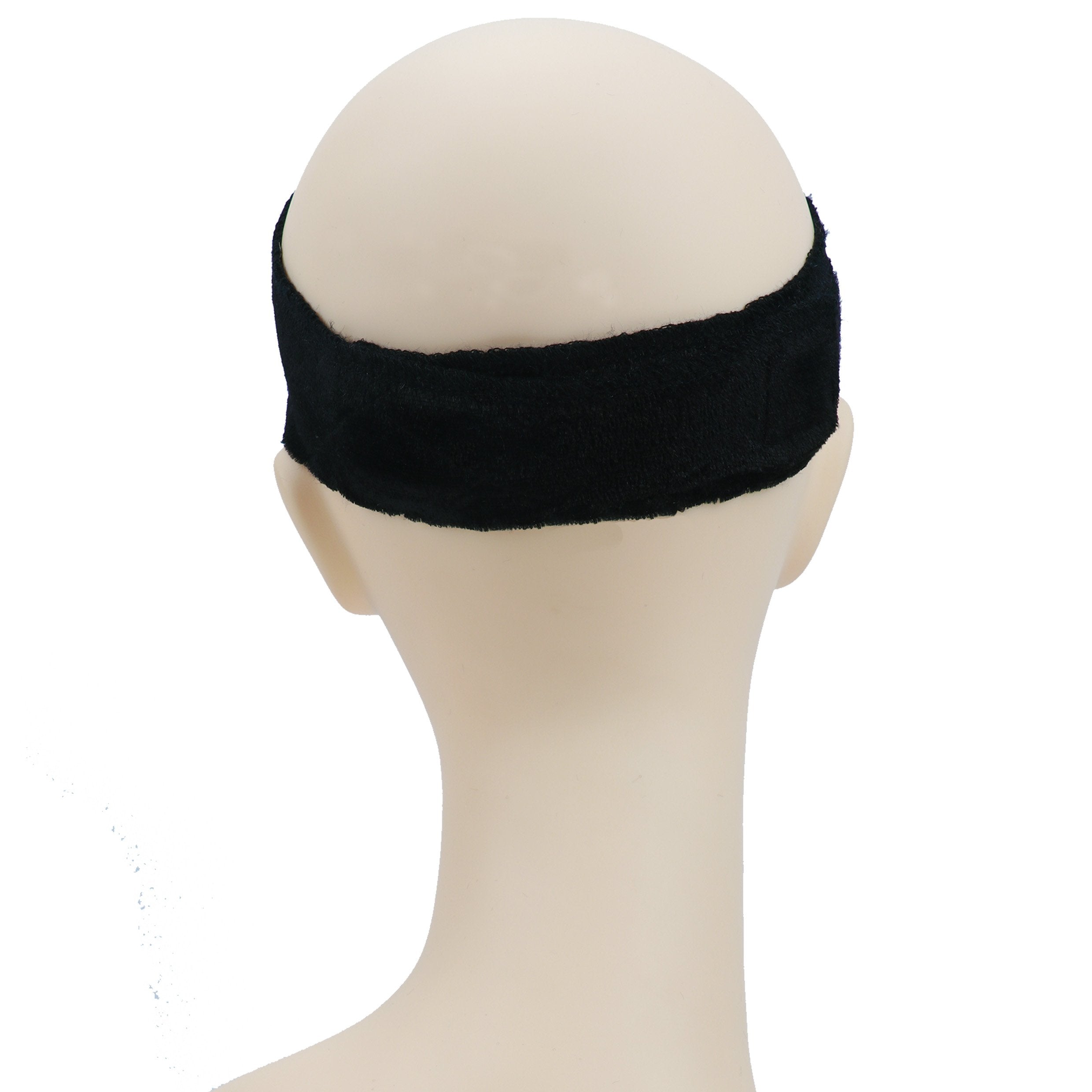 GEXWORLDWIDE GEX Beauty Flexible Velvet Wig Grip Scarf Head Hair Band Wig Band Adjustable Fastern (Dark Black)