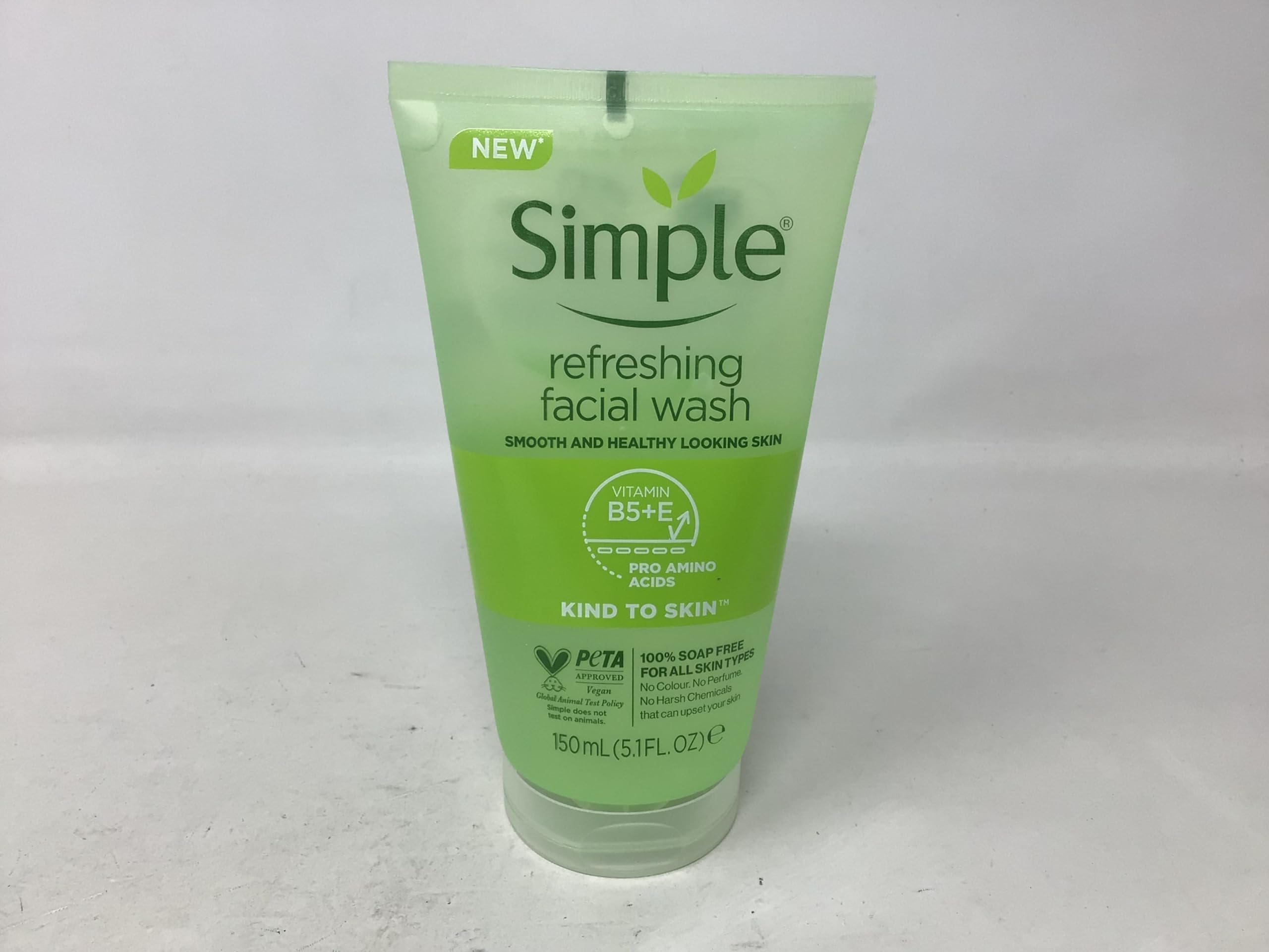 Simple Kind To Skin Refreshing Facial Gel Wash, 5.07 Ounce / 150 Ml (Pack Of 3)