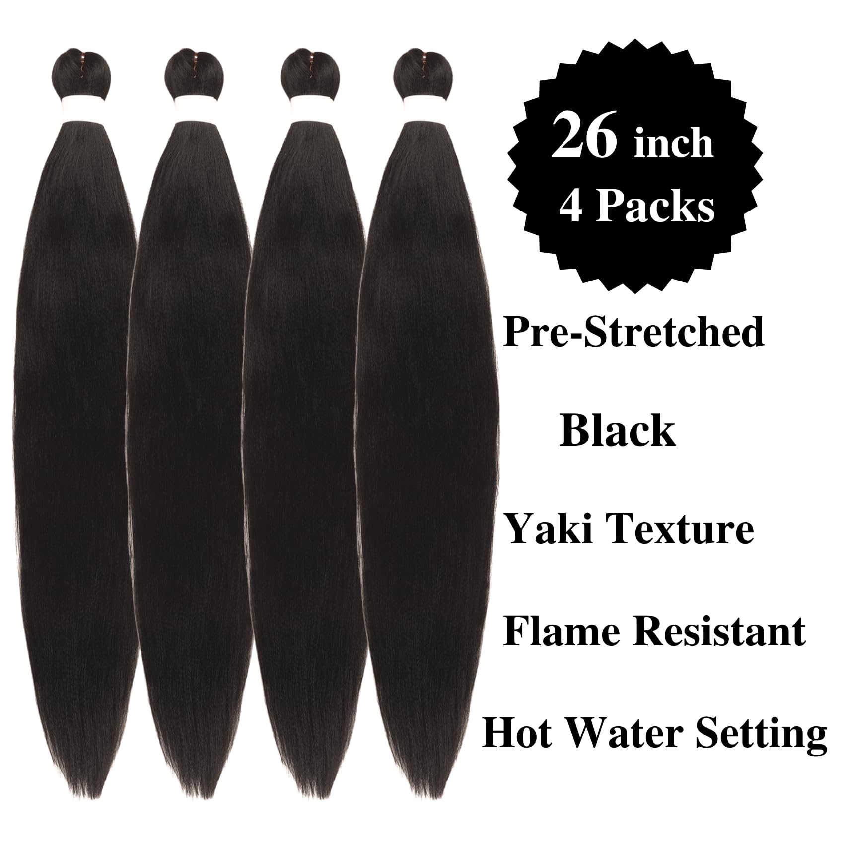 Black Braiding Hair Pre stretched Boho Hair for Mermaid Braiding Hair Extensions Micro Curl Boho Braids Curly Crochet Bohemian B