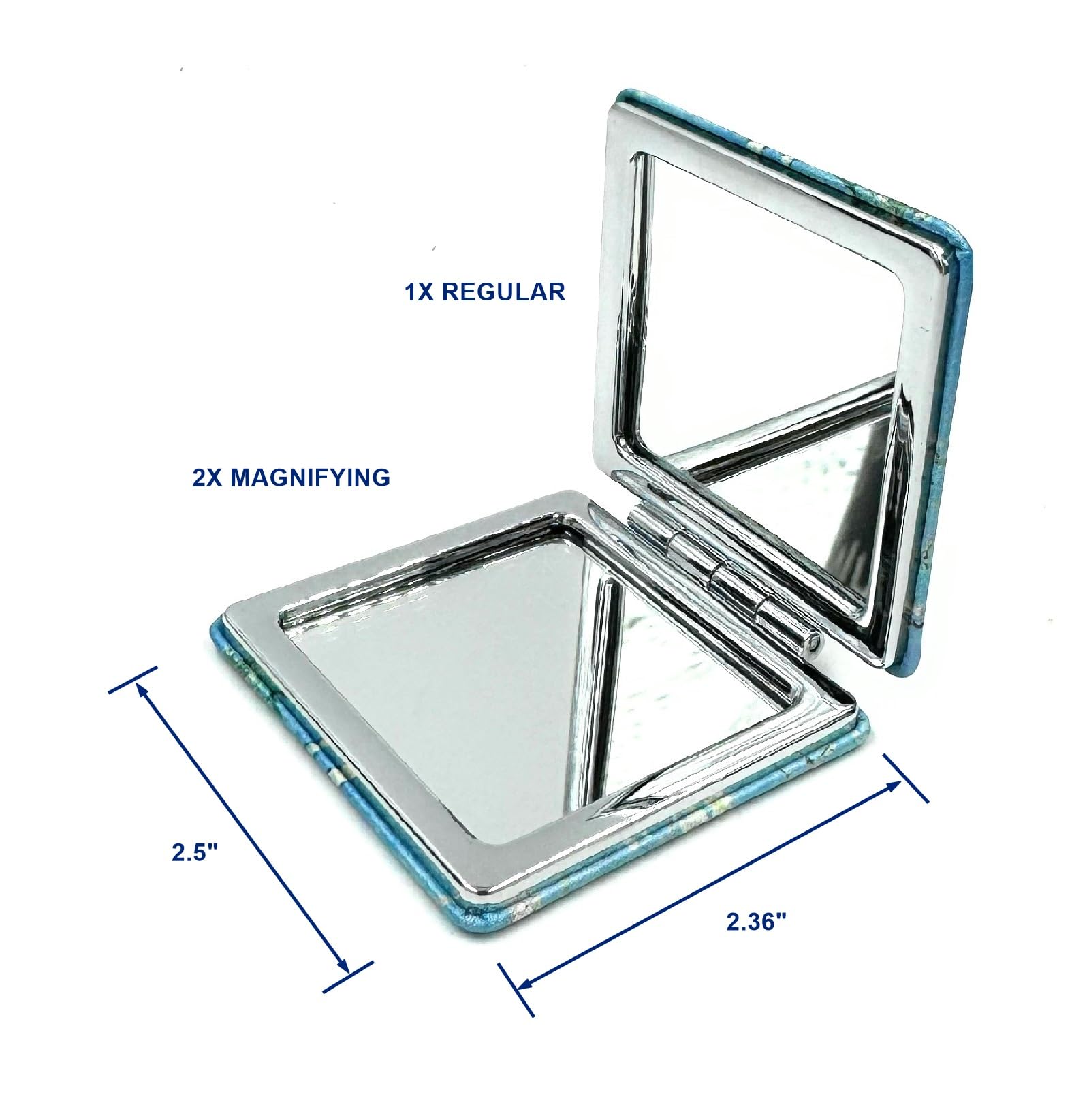 Aeisage Compact Mirror Square Starry Night Van Gogh Pocket Mirror For Men Small Travel Mirror Magnifying Purse Mirror Compact Wi