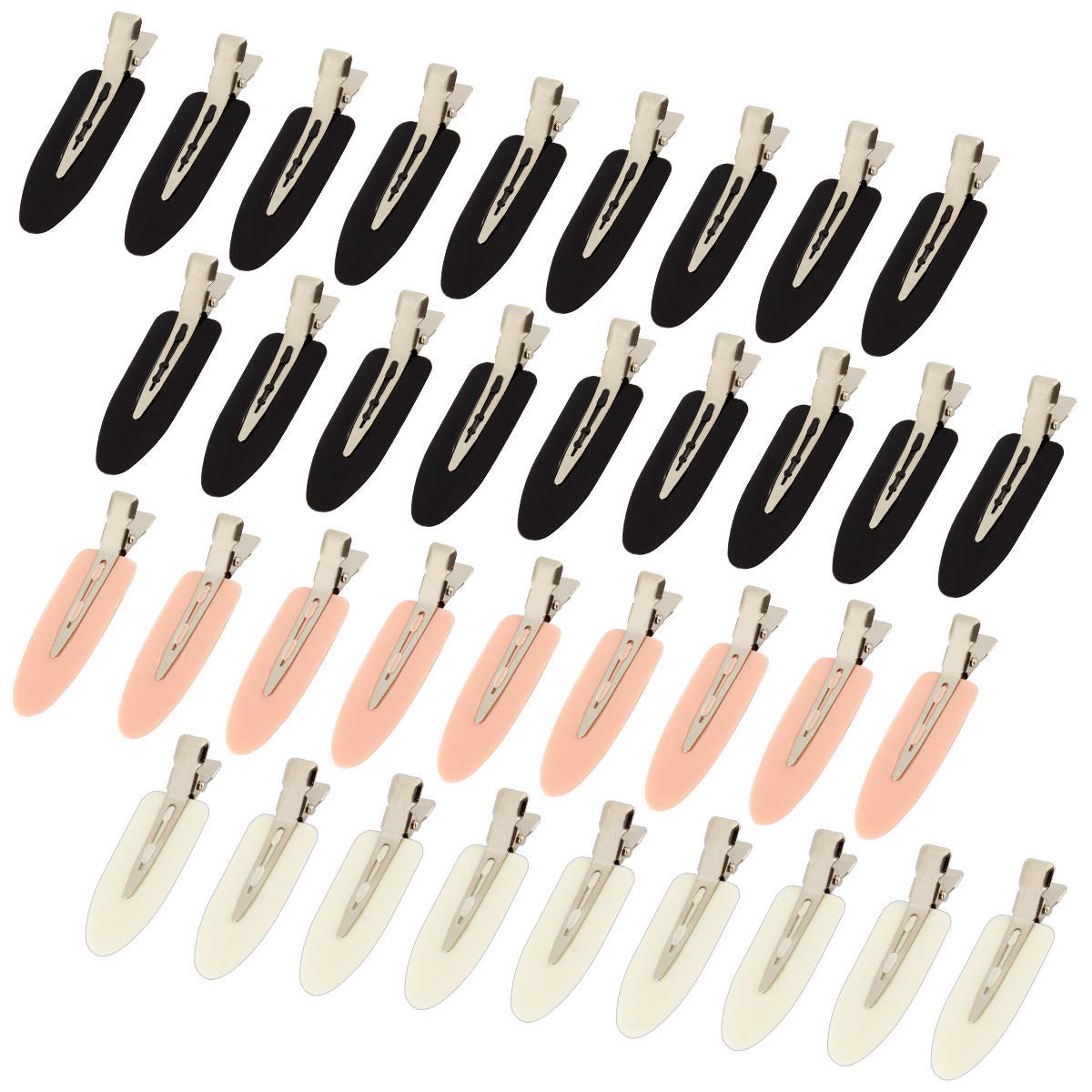 36 pieces No Bend Hair Clips, No Crease Hair Clips, Pin Curl Hair Clips for Makeup Hair Styling