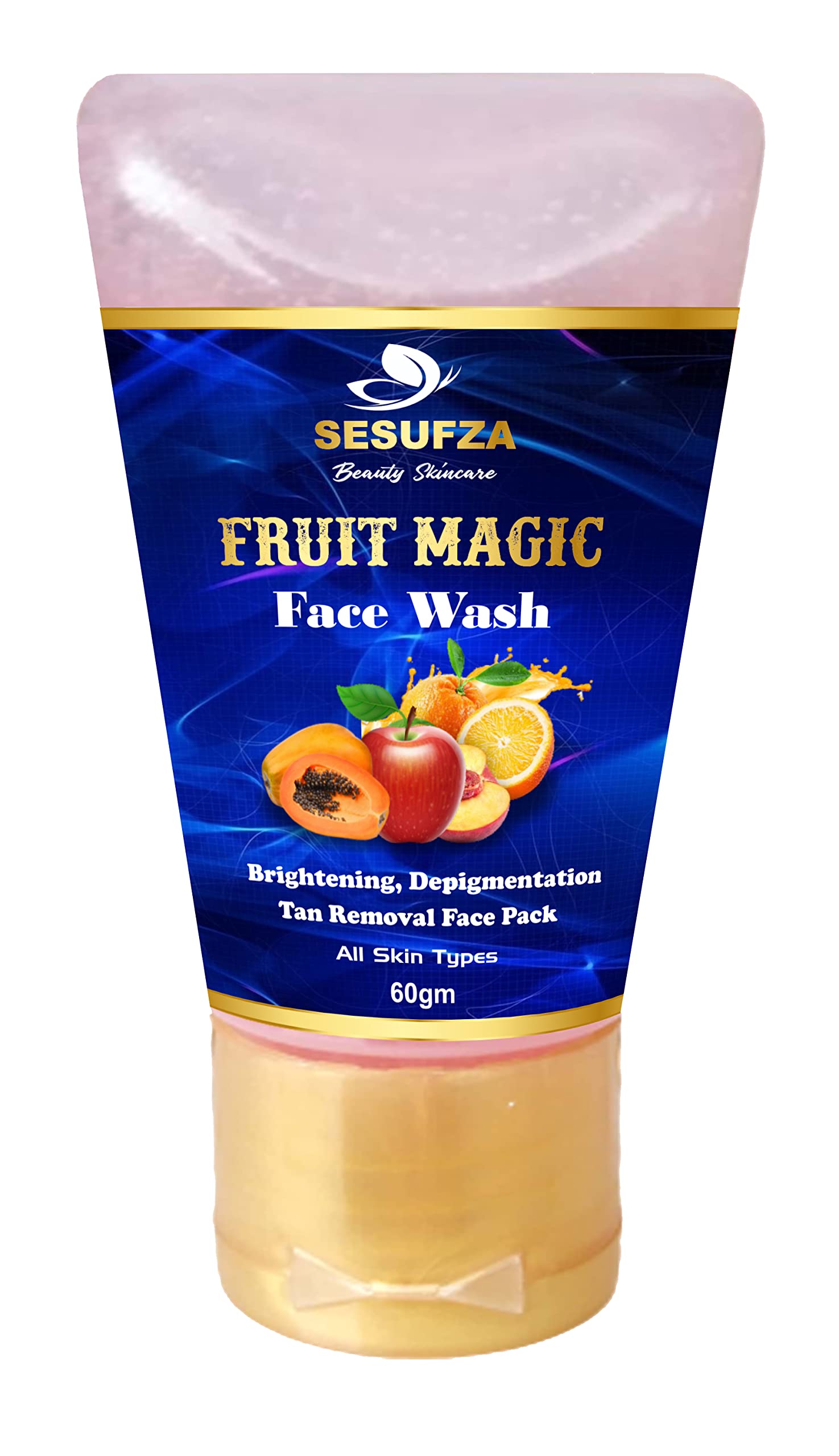 Sesufza Magic Fruit Face Wash For Brightening Depigmentation & Tan Removal (60 G)
