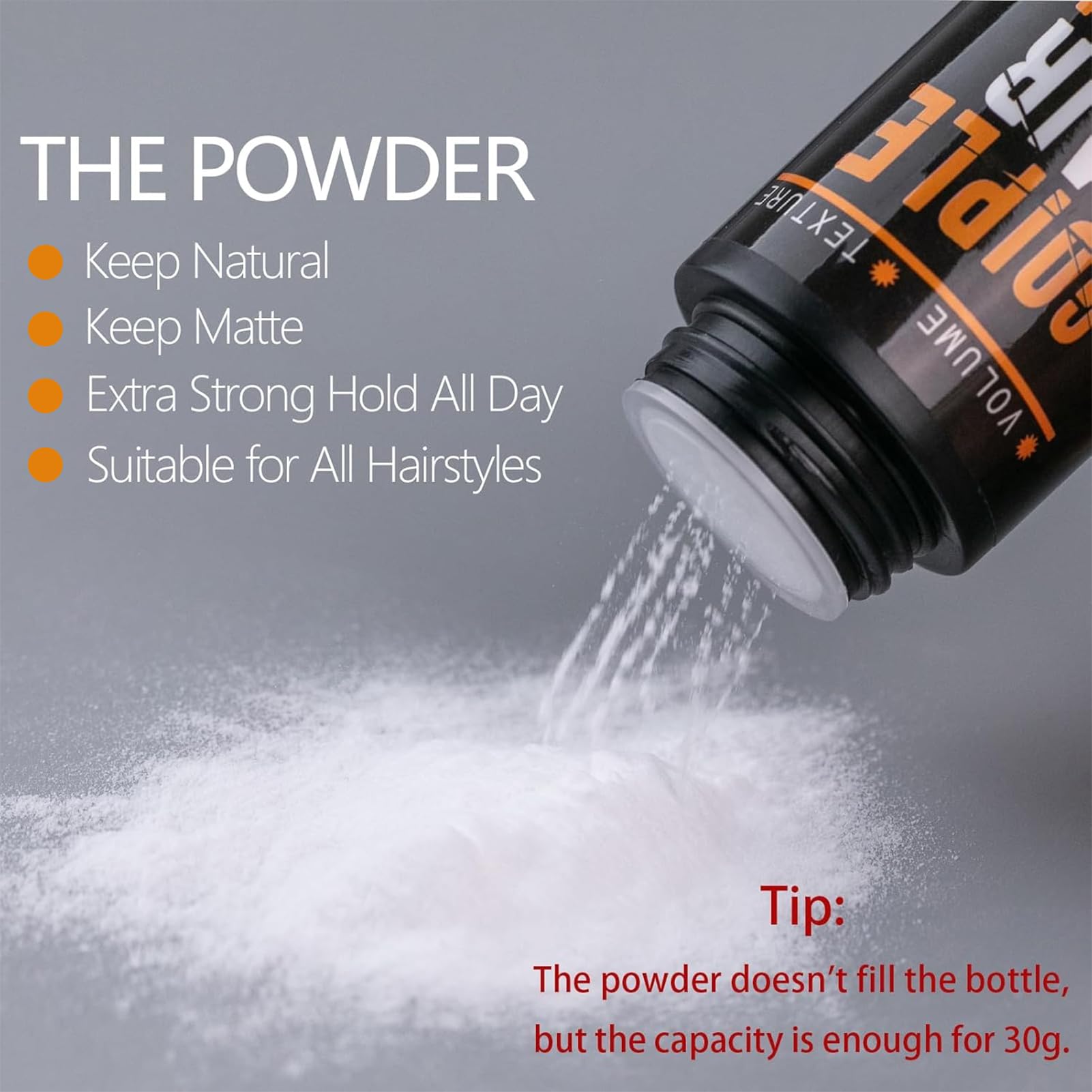 Matte Clay Firm Hold Hair Clay For Men Water Based & Hair Styling Powder For Natural Finish Volumizing & Texturizing Hair Powder