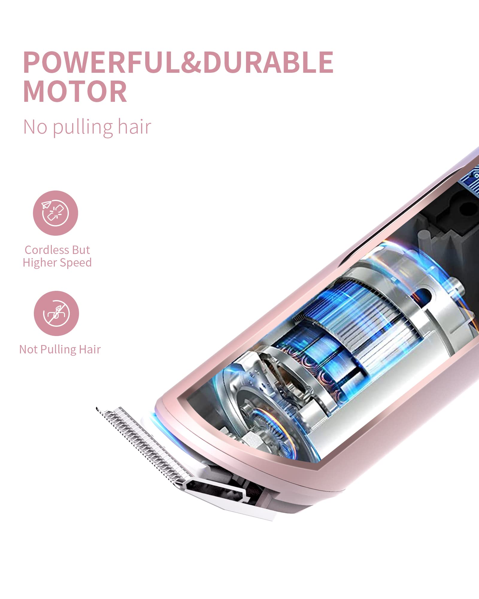 Pritech Hair Trimmer For Women, Waterproof Bikini Trimmer, Rechargeable Pubic Hair Clippers And Trimmer, Electric Shaver For Wom