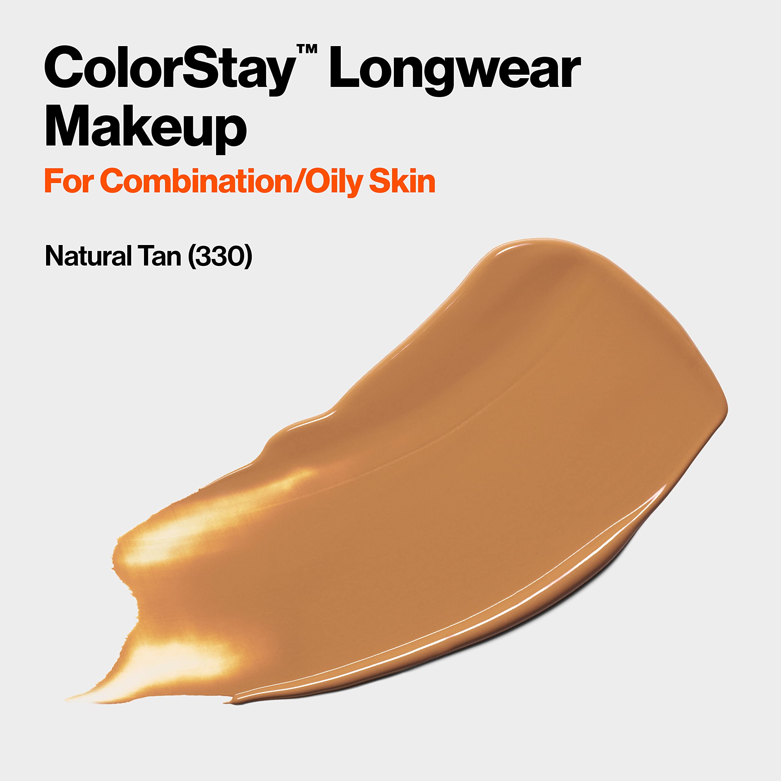Revlon Liquid Foundation, Colorstay Face Makeup For Combination & Oily Skin, Spf 15, Longwear Medium-Full Coverage With Matte Fi