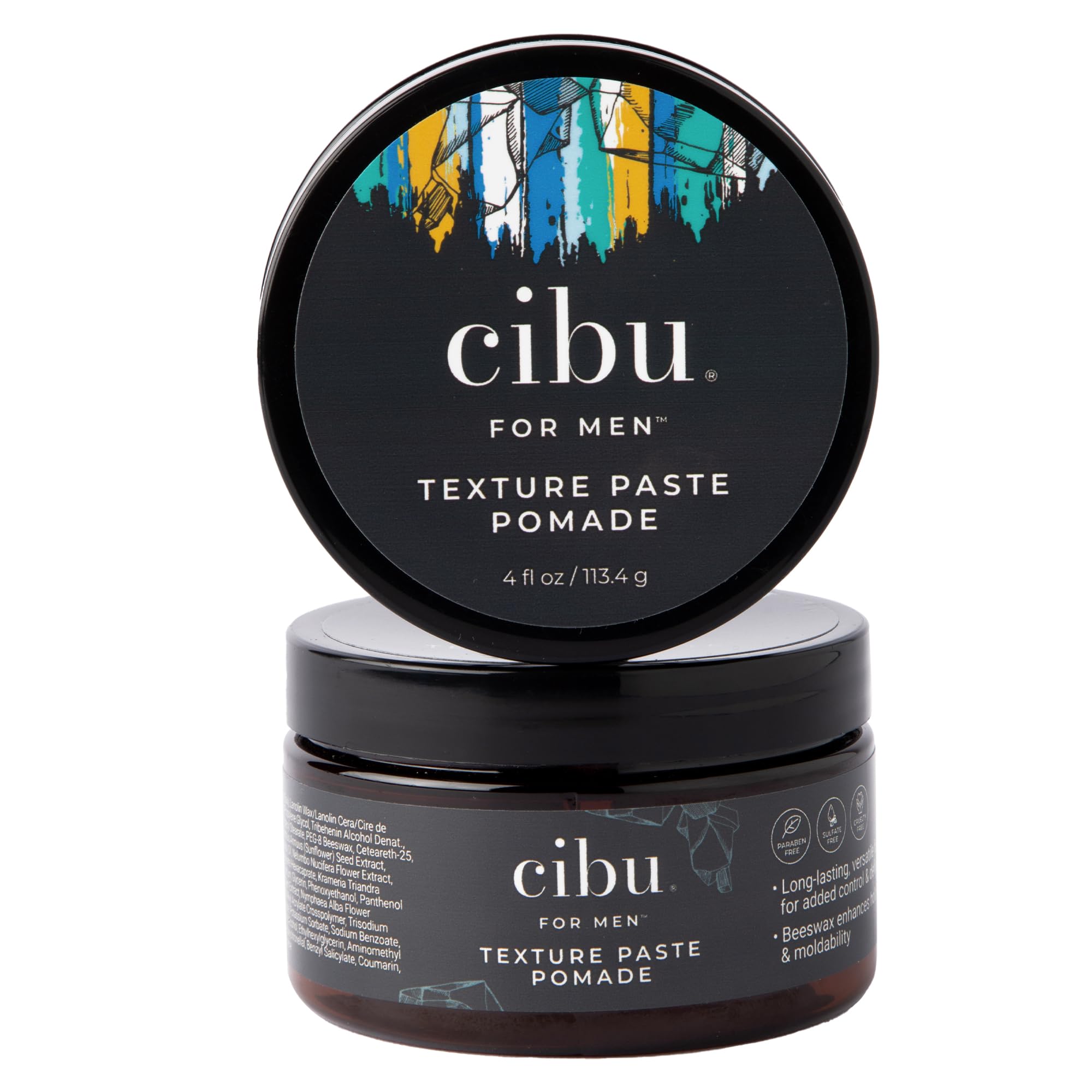 CIBU for Men Texture Paste Pomade 4 oz  Strong Hold Pomade for Men for Long Lasting Hold Texture, and Definition  Ideal for Me