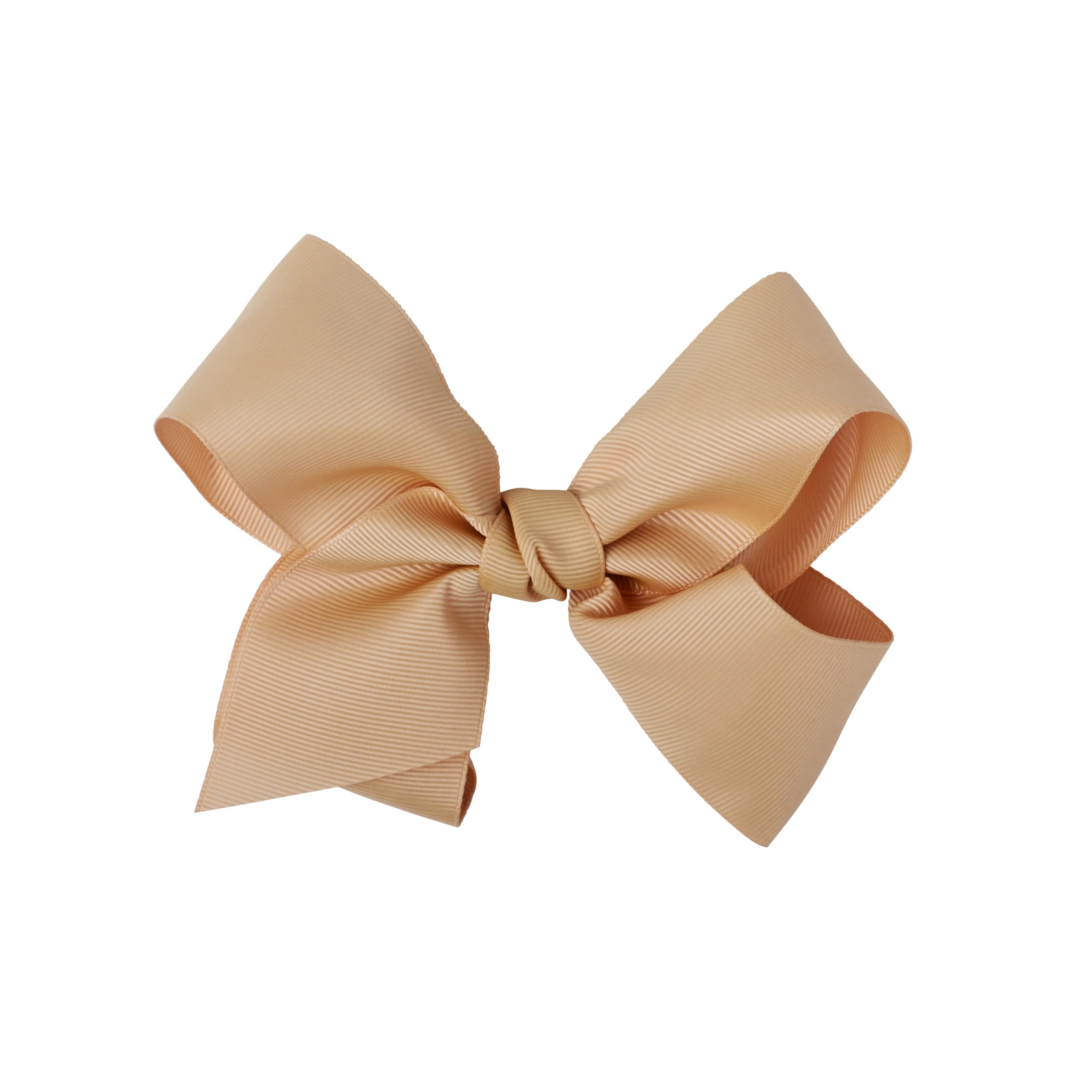 5.5 Inch Grosgrain Hair Bow Clip For Women And Girls (Taupe)