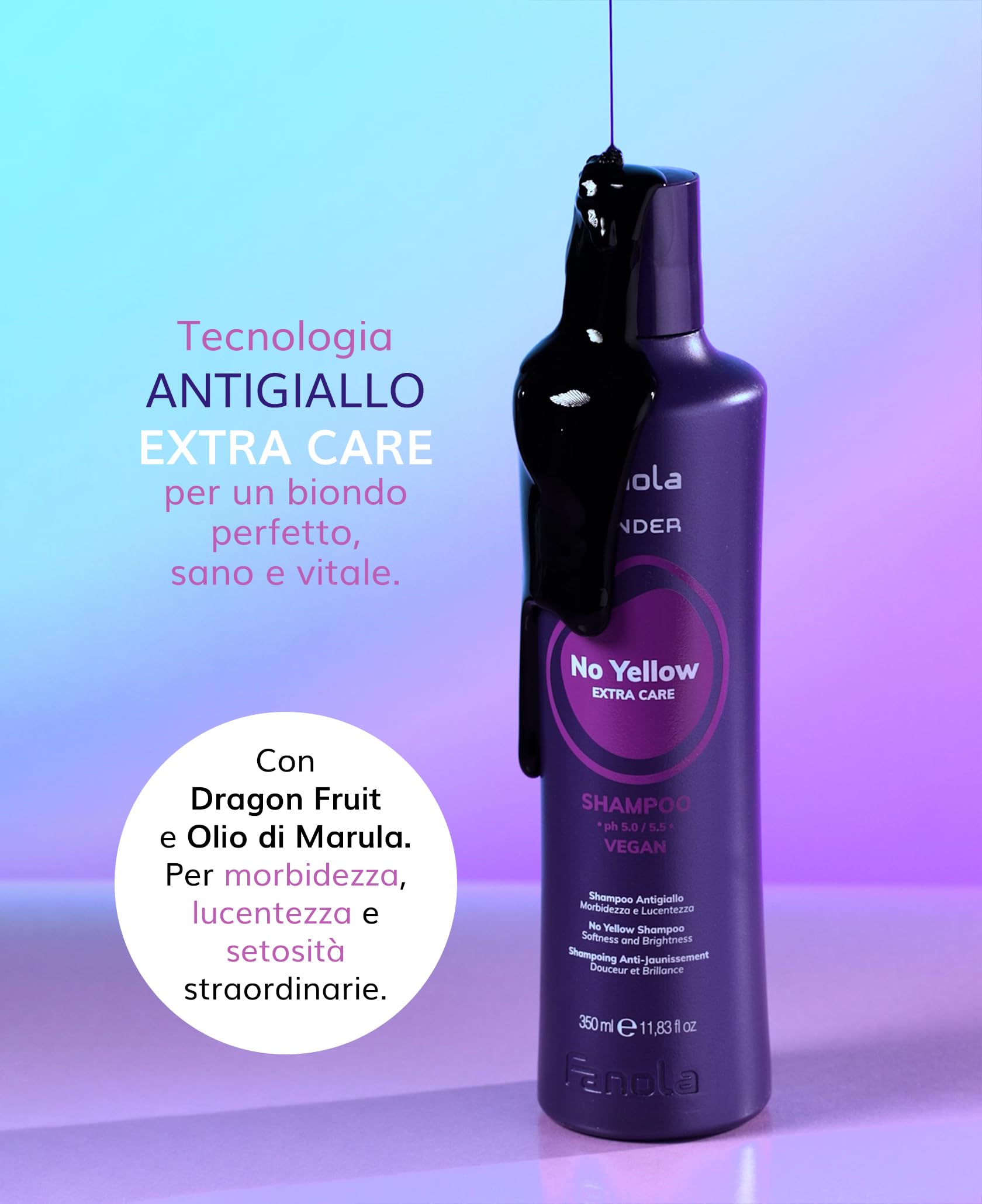 Fanola Wonder No Yellow Shampoo 11.83 Fl Oz