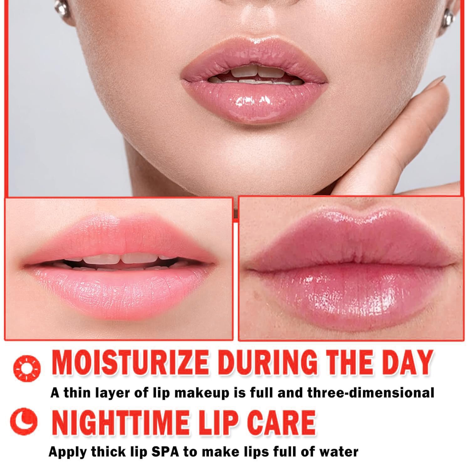 6 Pcs Bee Lip Balm Honey Pot, Honey & Strawberry & Watermelon & Apple Lime & Cherry & Mint Lip Sleeping Mask Overnight, Bee Lip