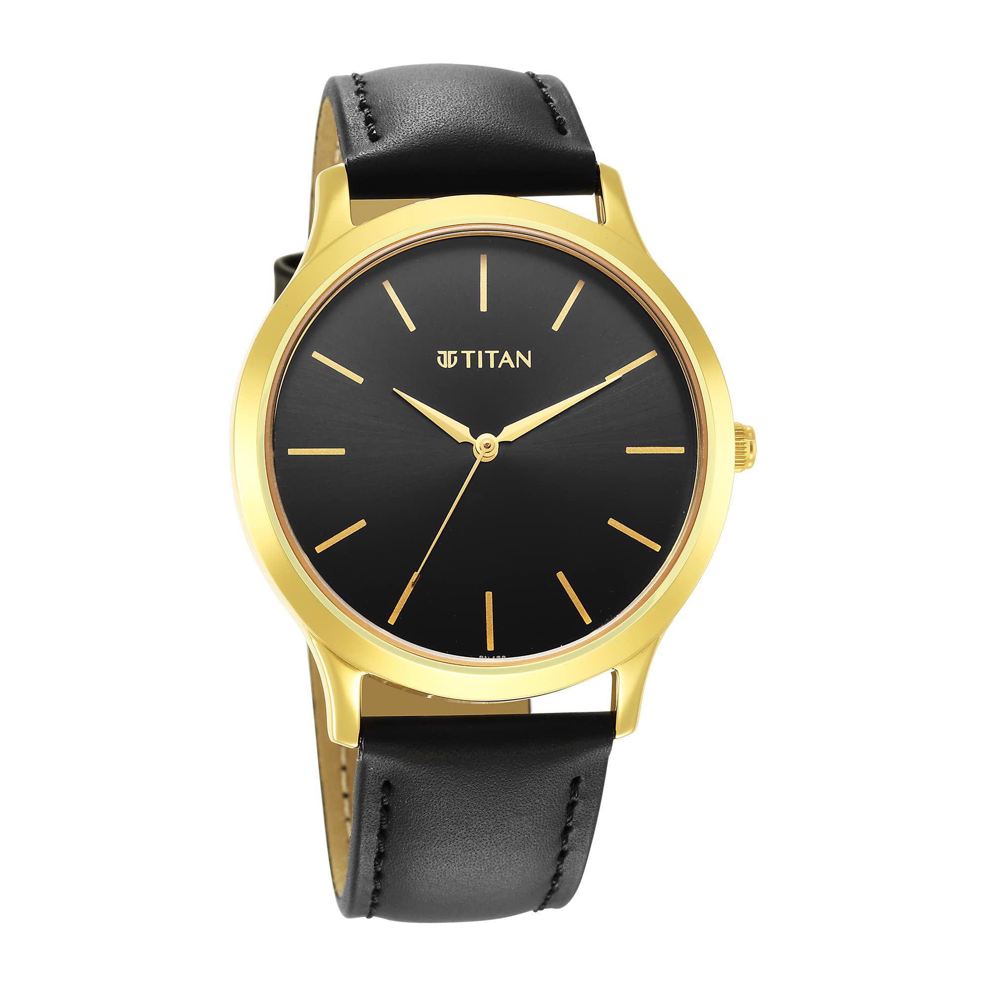 Titan Analog Black Dial MenS Watch-1825Yl03, Black Colour, Strap, Black Colour, Strap