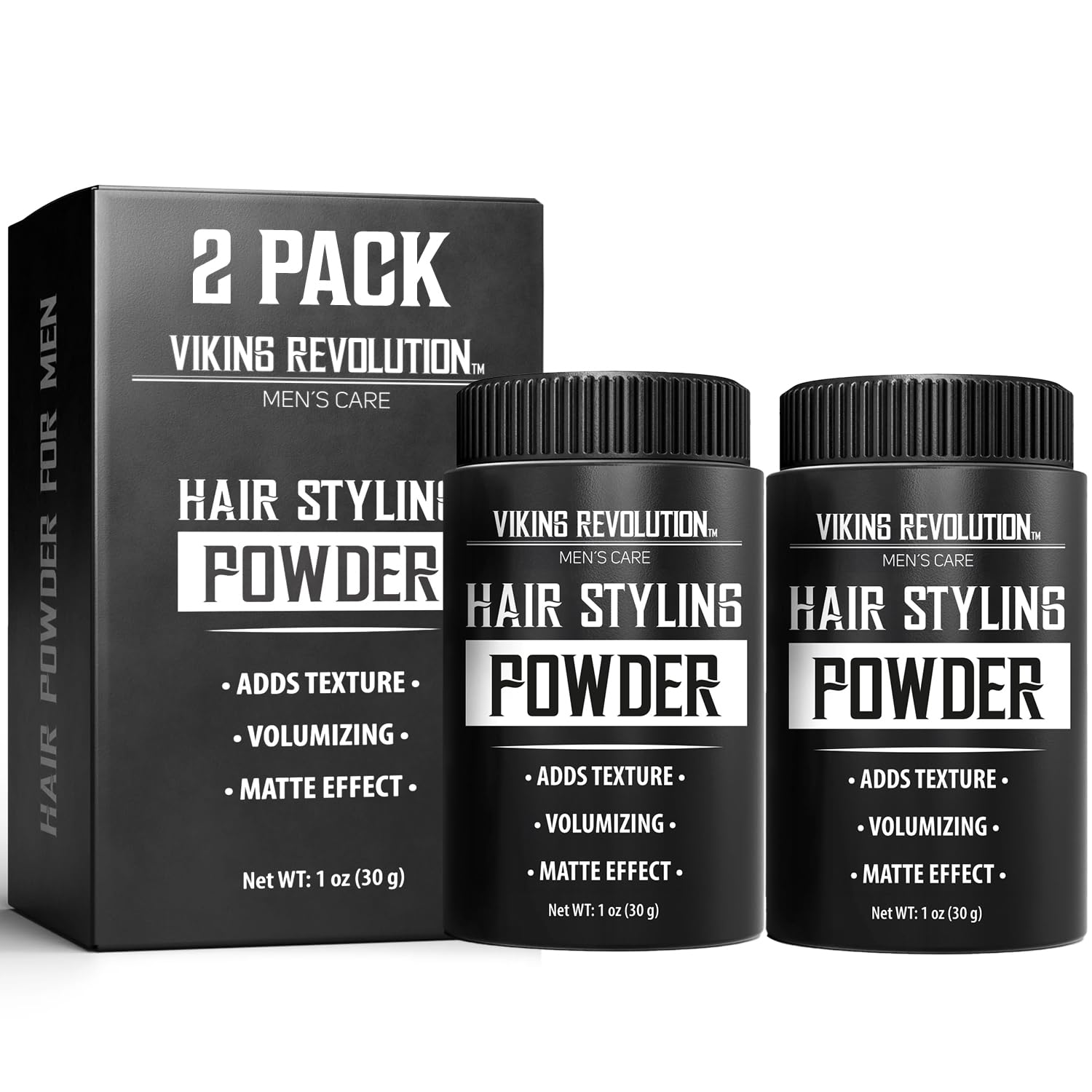 Viking Revolution Hair Styling Powder for Men  1 oz (2 Pack)