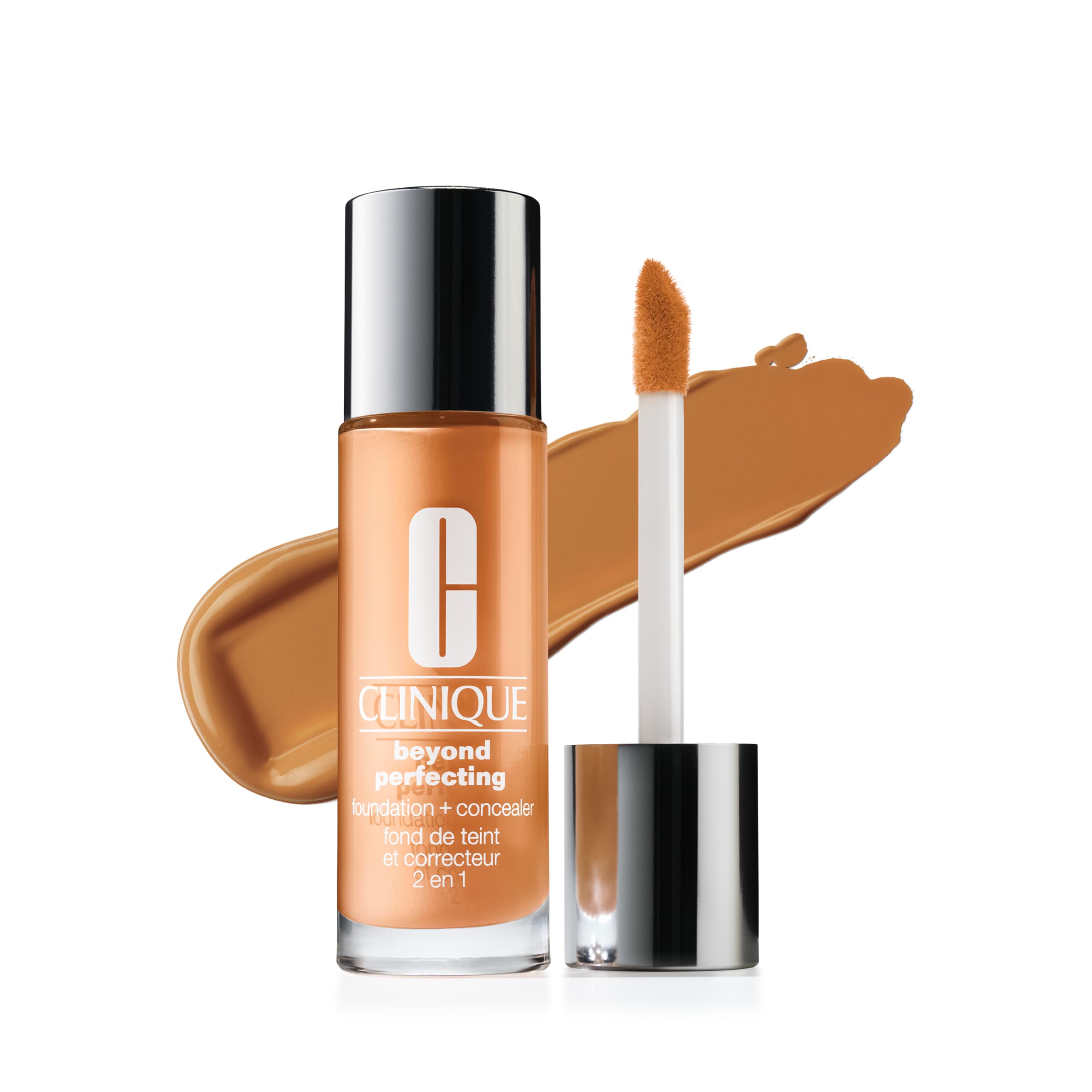 Clinique Beyond Perfecting Lightweight Liquid Foundation + Concealer For Dry Combination to Oily Skin Types | Full Coverage + Na