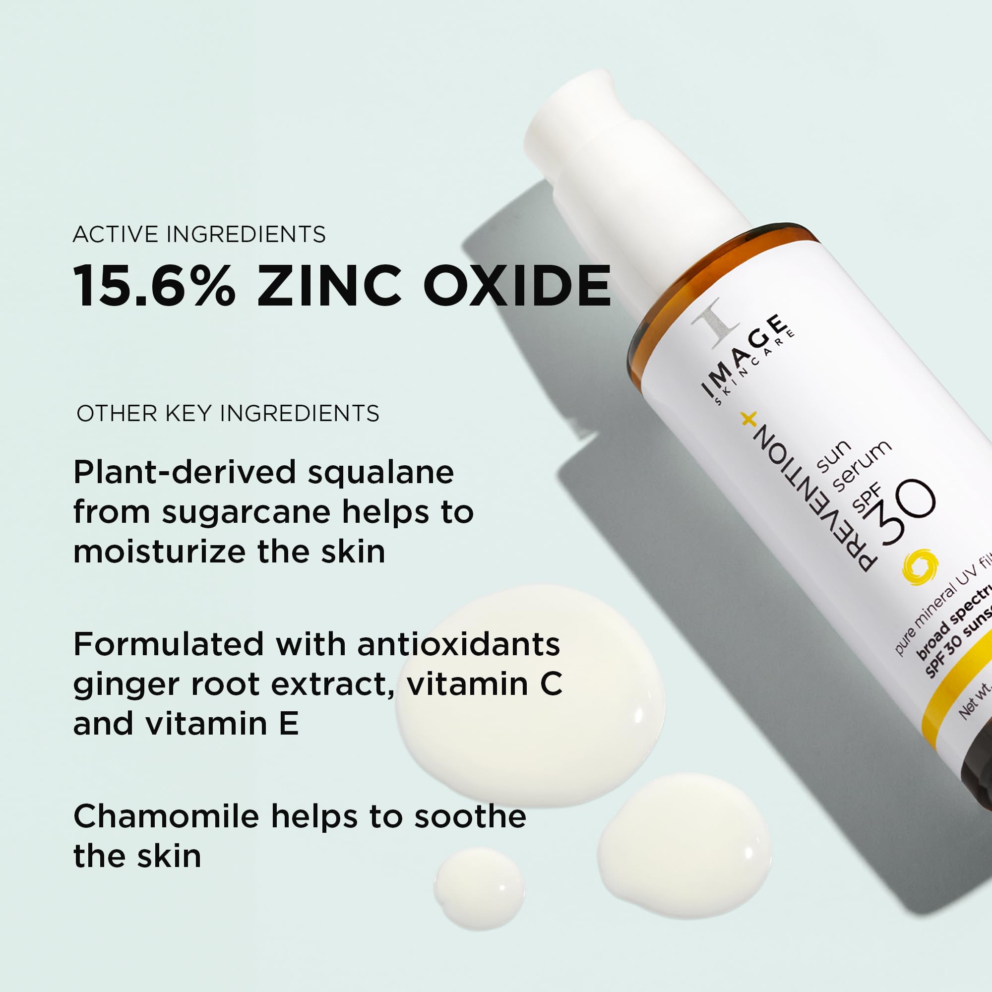 Image Skincare, Prevention+ Sun Serum Spf 30 Mineral Sunscreen For Face, Non Comedogenic, Wear Under Makeup, Perfect Travel Size