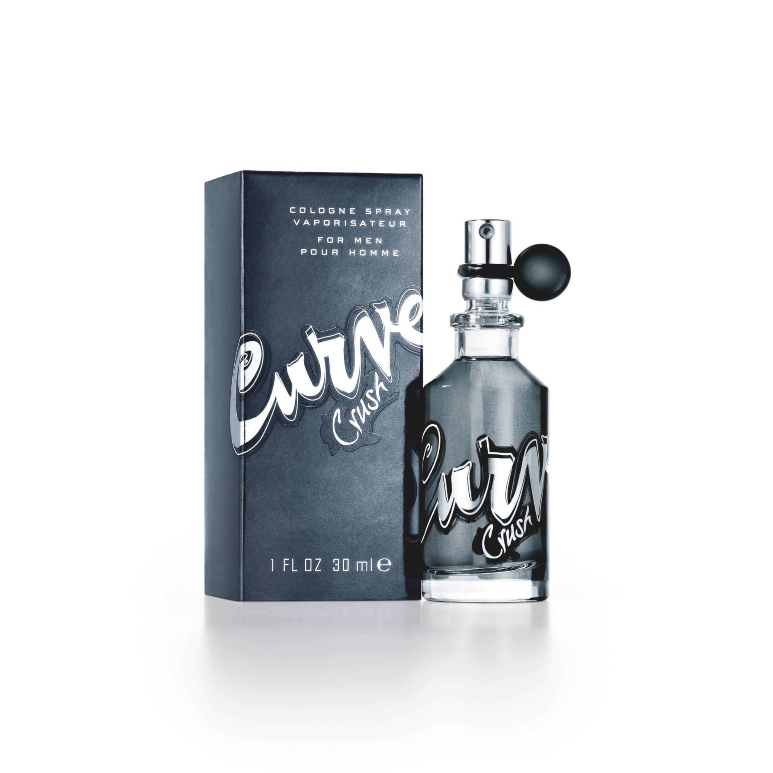 Curve Men's Cologne Fragrance Spray, Casual Day or Night Scent, Curve Crush, 1 Fl Oz