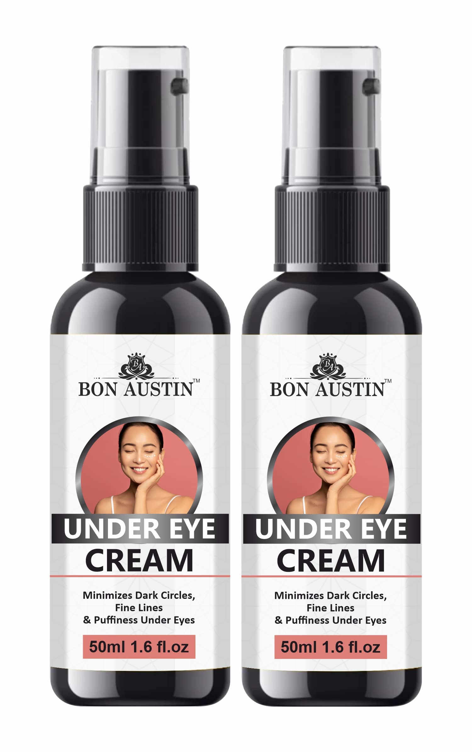 Bon Austin Under Eye Cream For Dark Circles For Women & Men| Under Eye Cream For Wrinkles & Puffy Eyes | Dark Circle Remover Pac