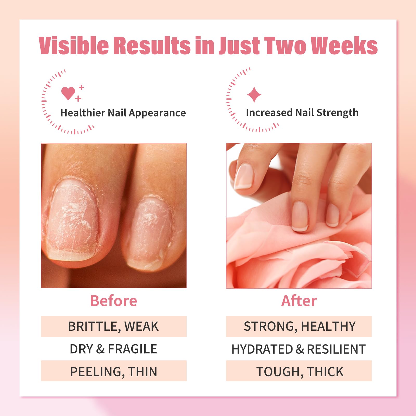 Ejw Nail Strengthener - Growth & Conditioning Treatment For Thin, Weak, And Damaged Nails | 1.01 Fl Oz, Vegan & Cruelty-Free, Ba