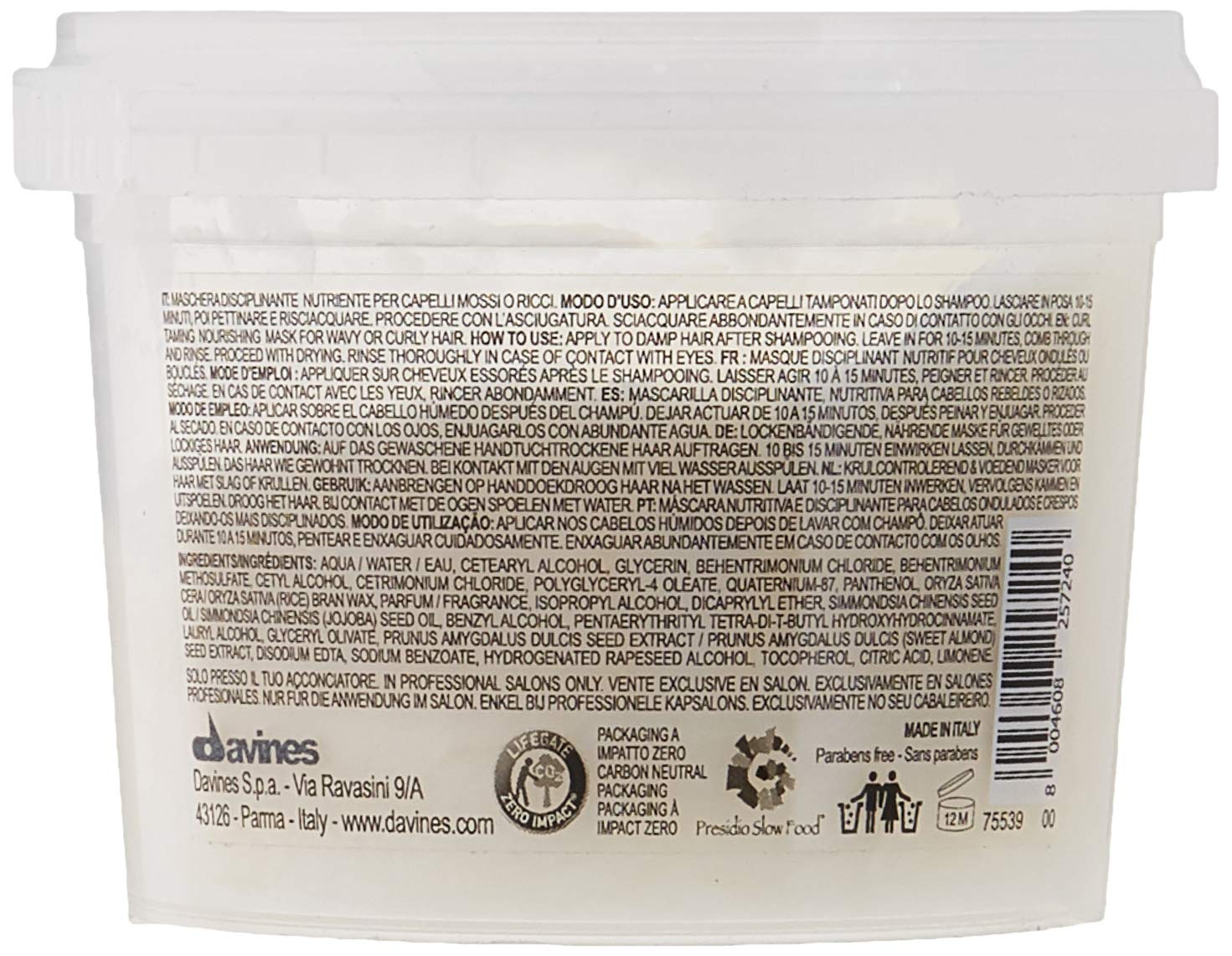 Davines Love Curl Mask, 2.54 Fl. oz.