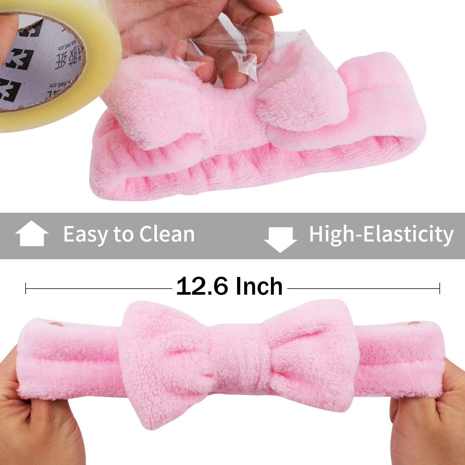 Ondder Spa Headband for Washing Face 8 Pack Aossrted Skincare Headbands for Women Girls Terry Cloth Cute Makeup Headbands Head B