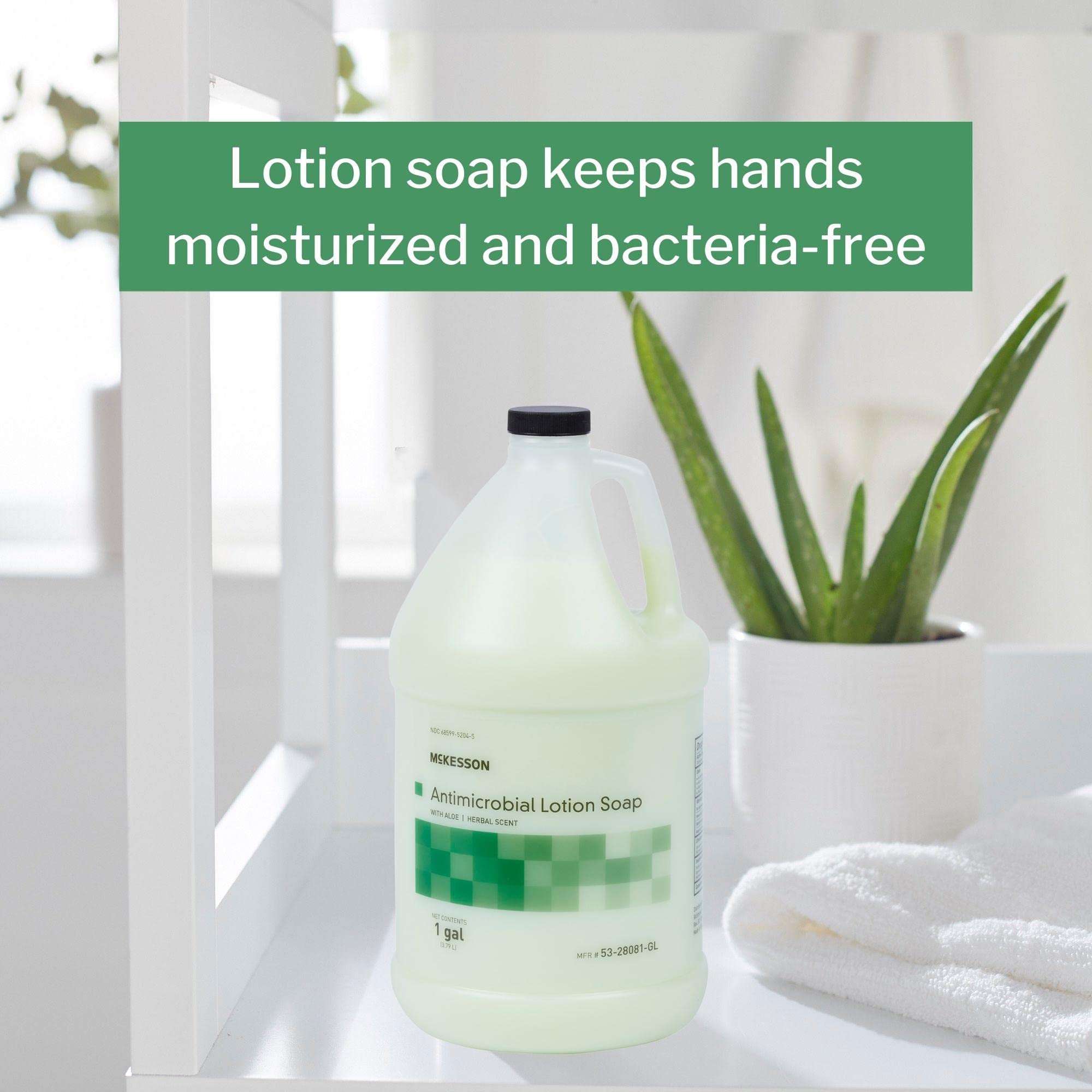 Mckesson Antimicrobial Lotion Soap With Aloe - Herbal Scent - 1 Gal, 1 Count