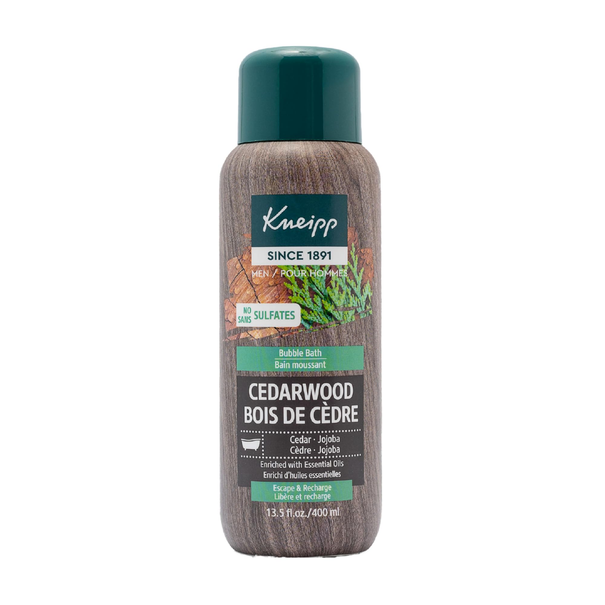 Kneipp Cedarwood Aromatherapy Bubble Bath - Good For A Luxurious Self-Care Experience - For Men Only - Vegan - Sulfate Free - 13