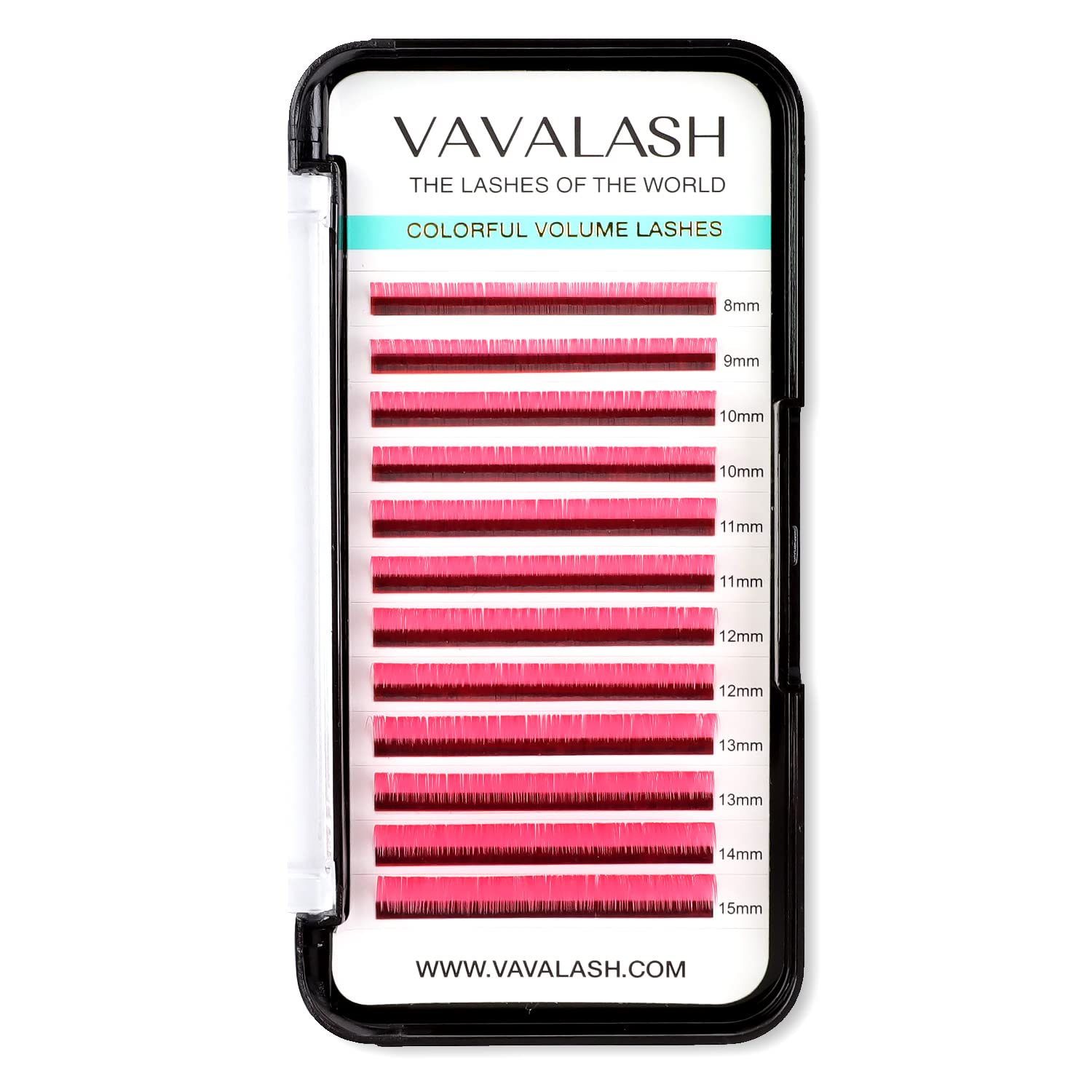 Colored Lash Extensions 0.07mm CC Curl Pink Individual Volume Lashes Extensions 13-20 Mix Length Color Eyelash Extensions for Sa