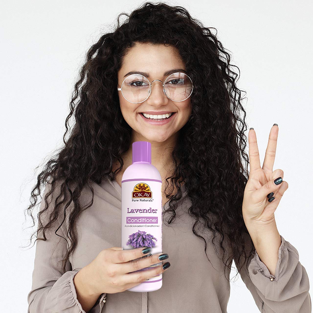 Okay Lavender Shine&Hydration Conditioner Helps Replenish,Nourish and Hydrate Hair Sulfate,Silicone,Paraben Free For All Hair Ty