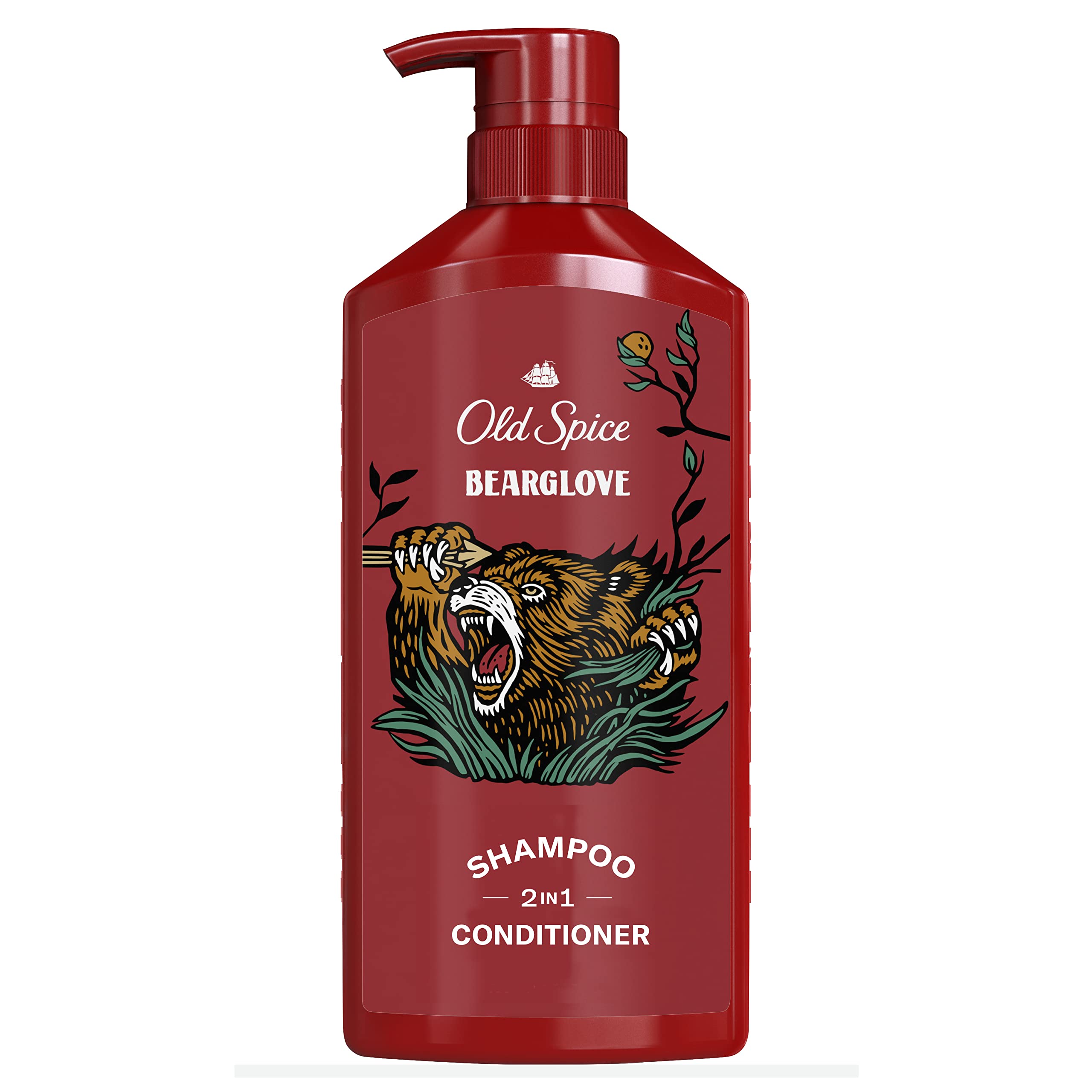 Old Spice Bearglove 2in1 Shampoo & Conditioner for Men, 22 Fl Oz, 5.892 Fl Oz