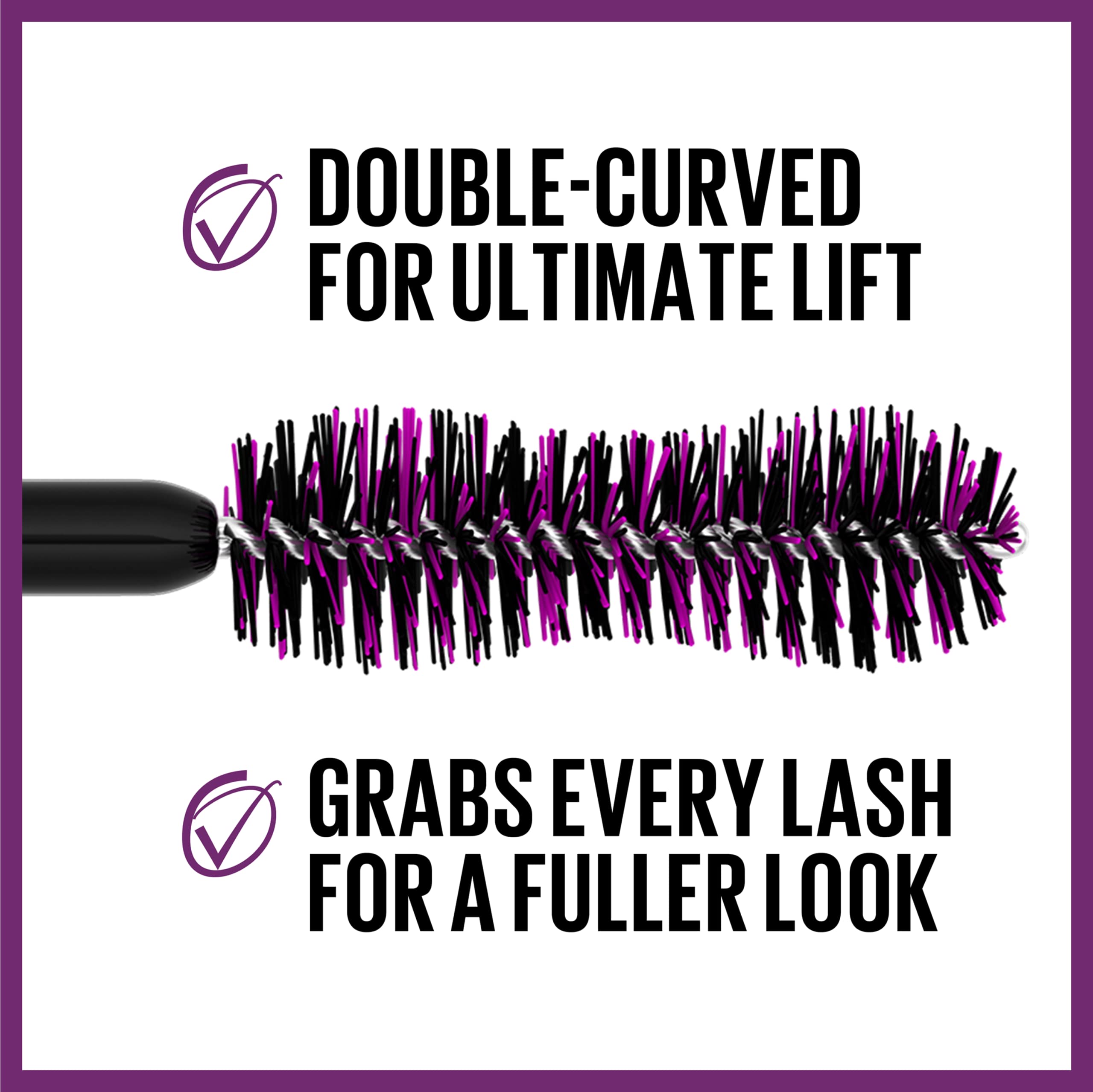 Maybelline The Falsies Lash Lift Waterproof Mascara Volumizing, Lengthening, Lifting, Curling, Multiplying, Eye Makeup, Very Bla
