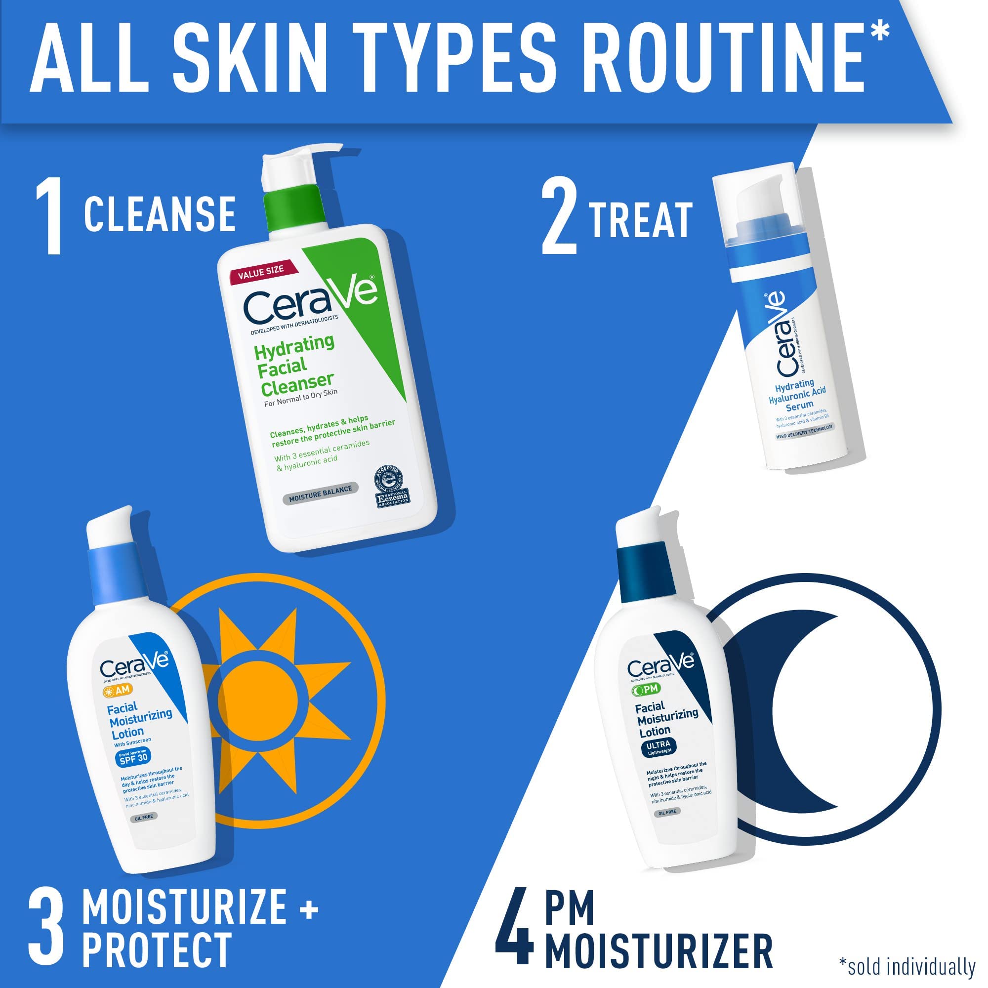 CeraVe Facial Moisturizing Lotion AM SPF 30 | 3 Ounce | Daily Face Moisturizer with SPF | Fragrance Free