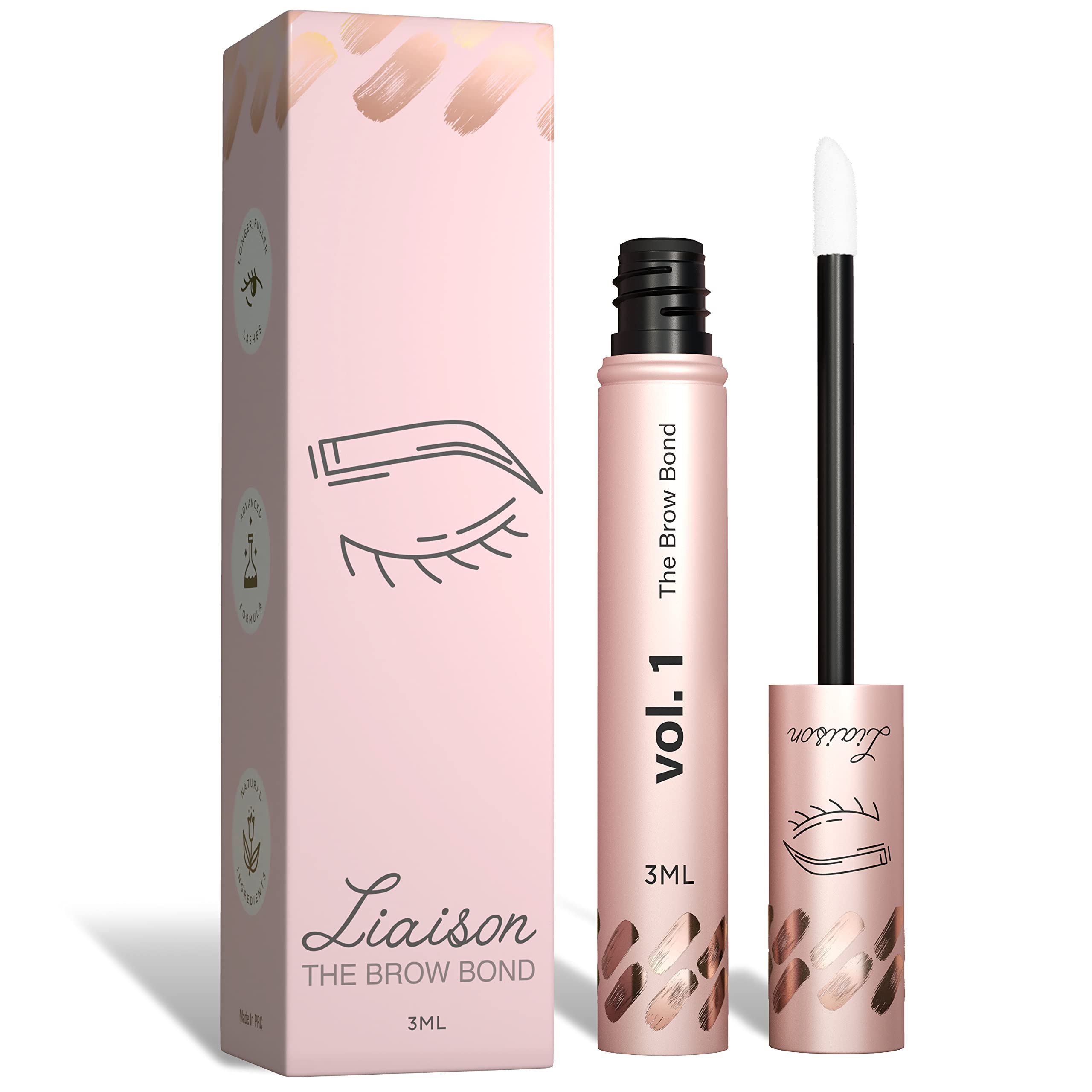 Eyebrow Growth Serum - Brow Serum For Thicker, Fuller, Healthier Eyebrows - Premium Eyebrow Serum - Vegan & Cruelty Free - Eye B