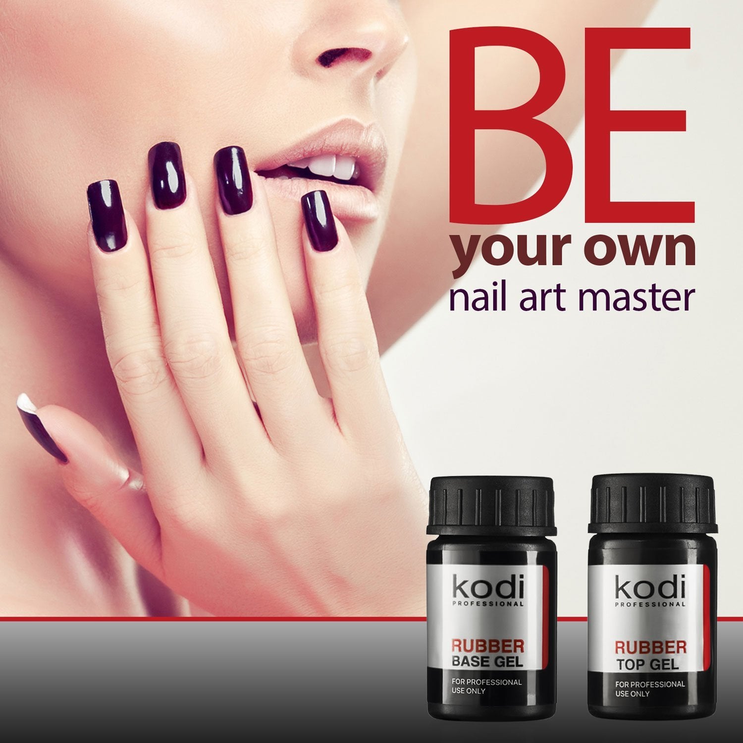 KODI Professional Rubber Top & Base Gel Set, 14ml, Soak Off Nail Polish, Non-Toxic, Black, Model SG_B06WD5BW64_US
