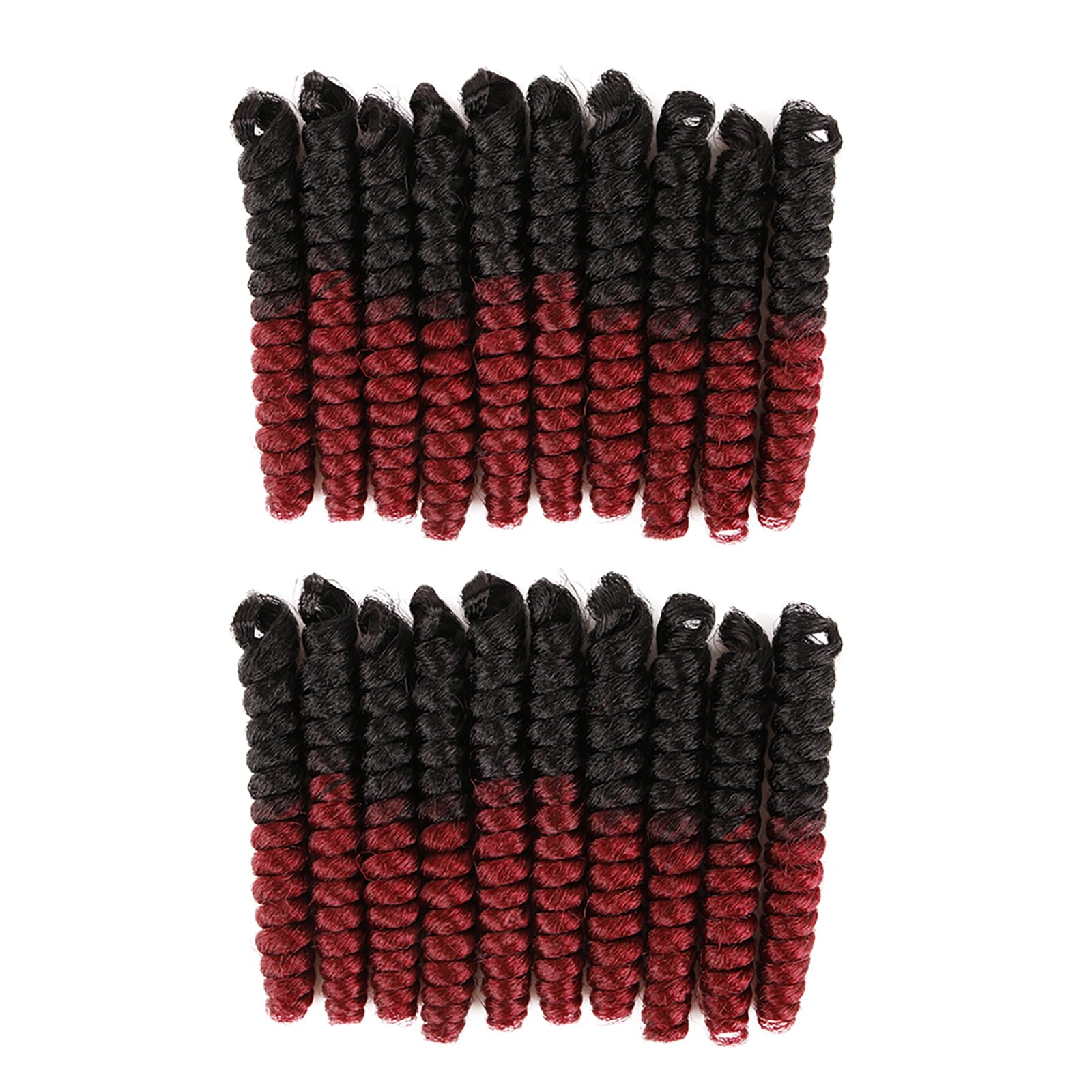 Becus 20Inches Carrie Curl Toni Curl Crochet Braids Hair For Black Women Synthetic Short Braiding Curl Diameter (8Mm) Tapered Cu