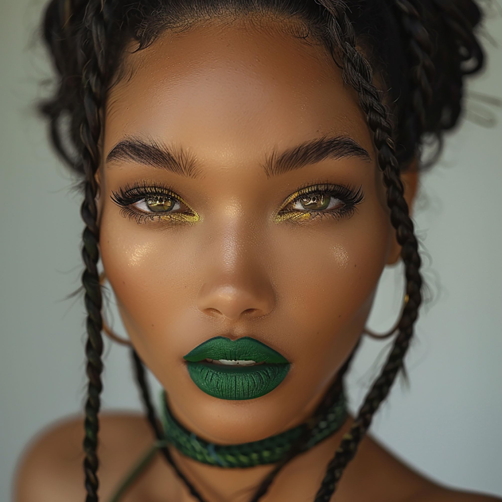 De'Mumu Green Lipstick Matte For Women, Superstay Long Lasting Lipstick Smudgeproof Liquid Lipsticks, Cruelty Free Lip Makeup (D