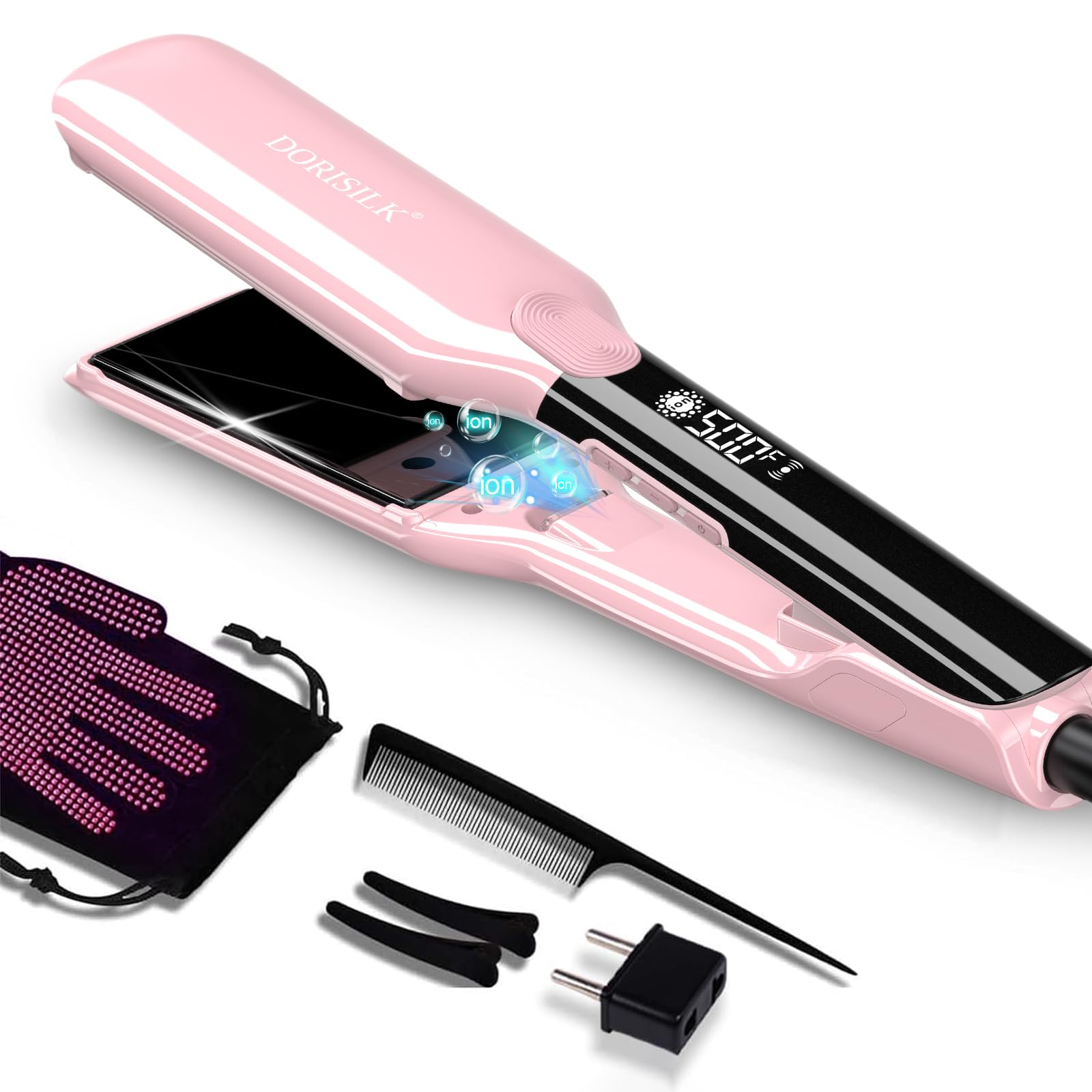 DORISILK 500 Degree High Temp Professional Hair Straightenr