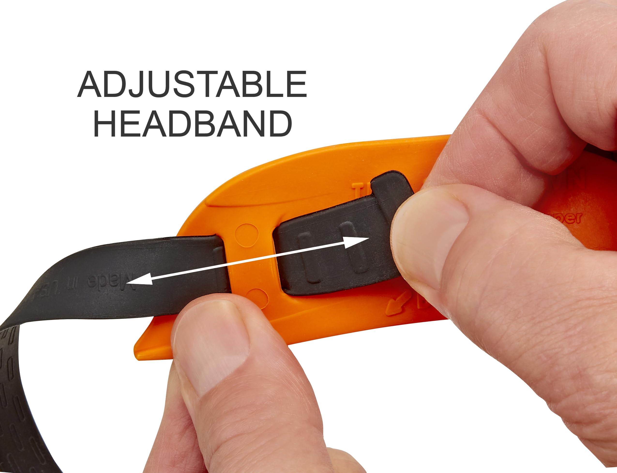 Quality Time Beard Neckline Shaper Guide - Hands-Free, Adjustable Beard Template, 1 Count, Orange