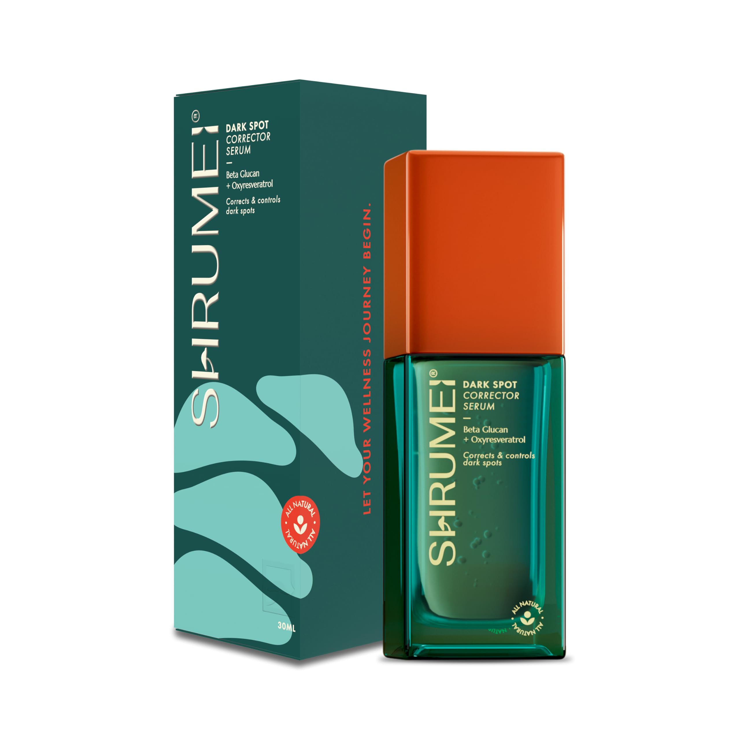 Shrumei Dark Spot Corrector Serum For Pigmentation & Dark Spots | Oxyresveratrol + Mushroom Actives | Brightening & Even Skin To