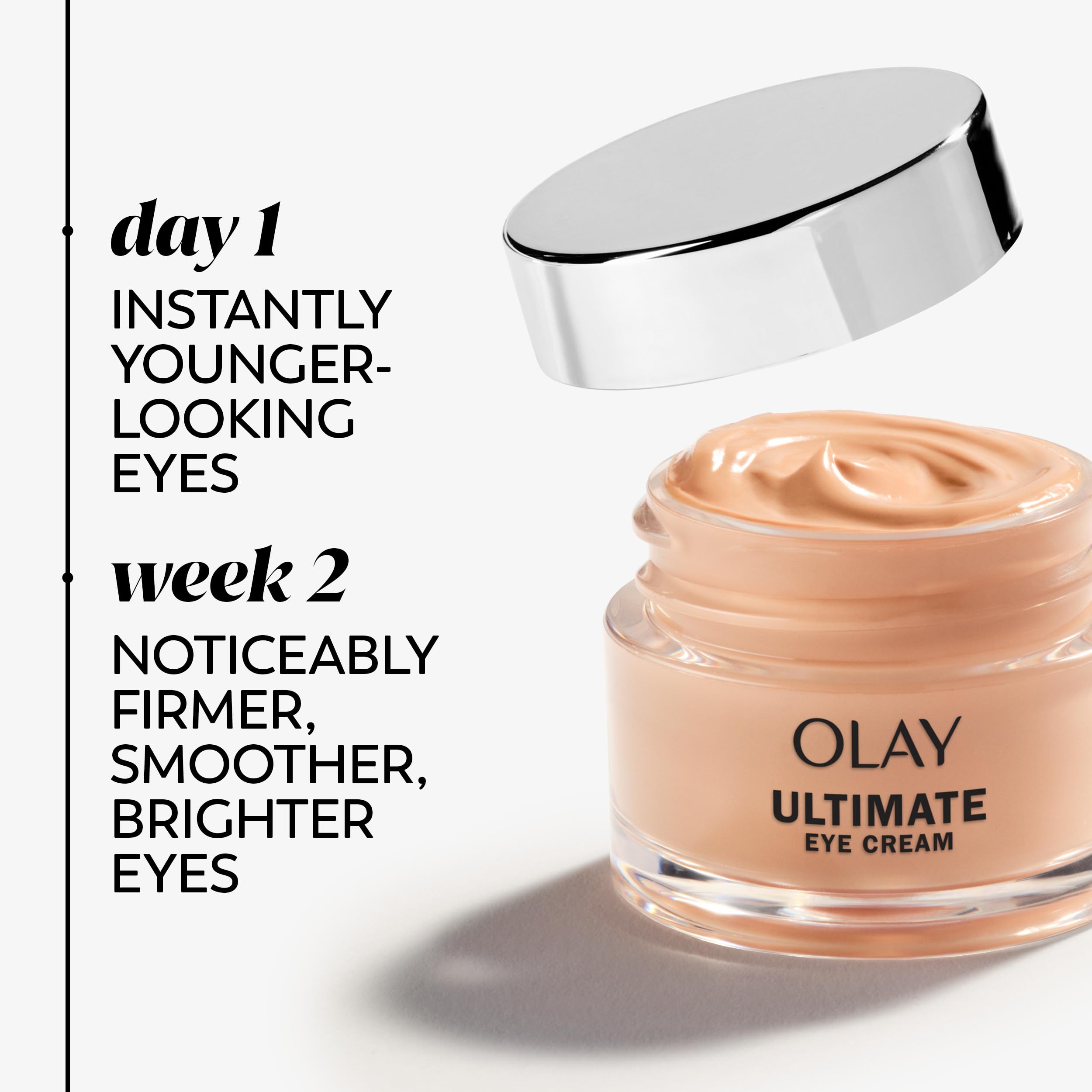 OLAY Ultimate Eye Cream for Dark Circles, Wrinkles And Puffiness 0.4 oz (Pack of 3)