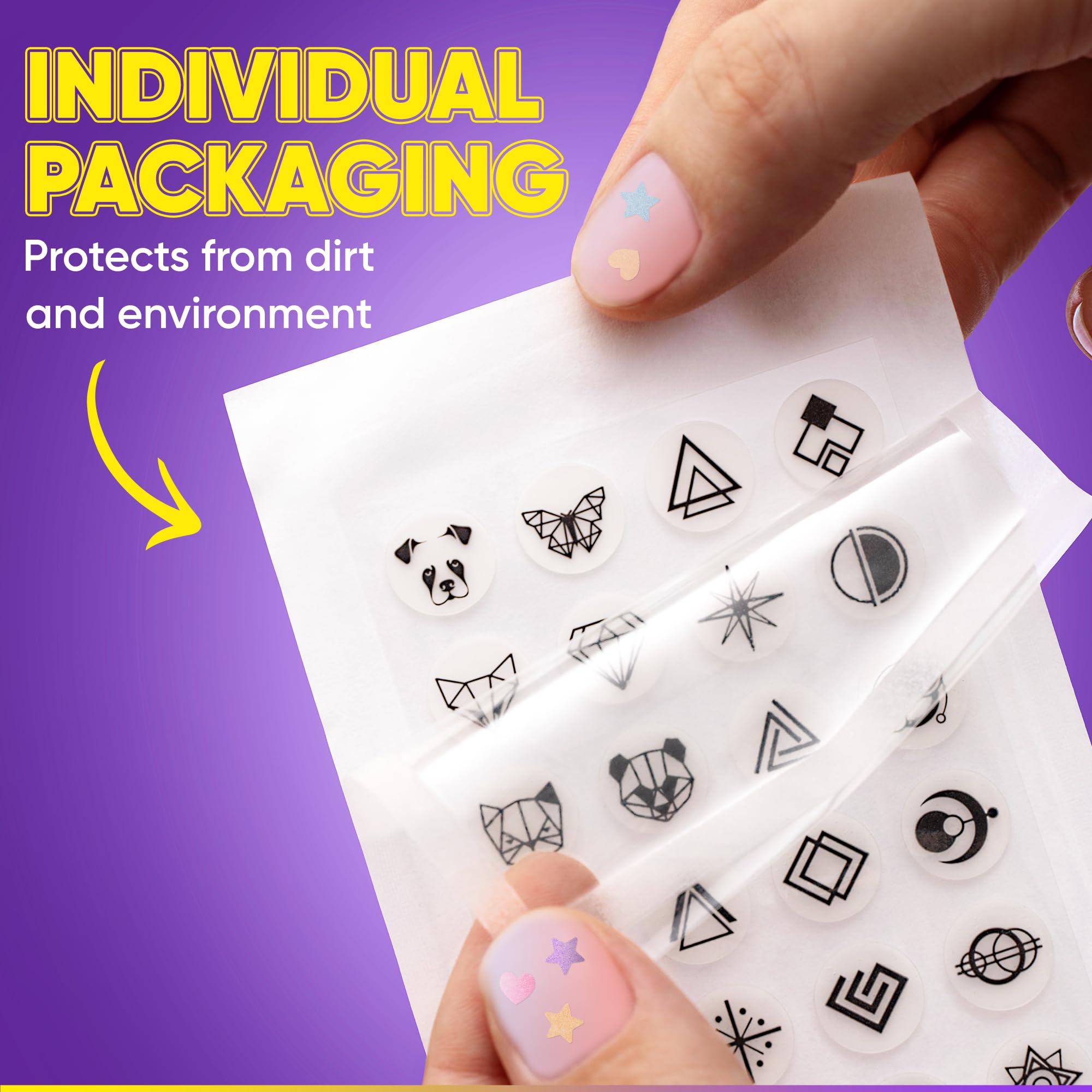 Cute Acne Patches For Face. Hydrocolloid Pimple Patches For Face. Face Tattoo Stickers. 72 Black Pimple Stickers With Hydrocollo