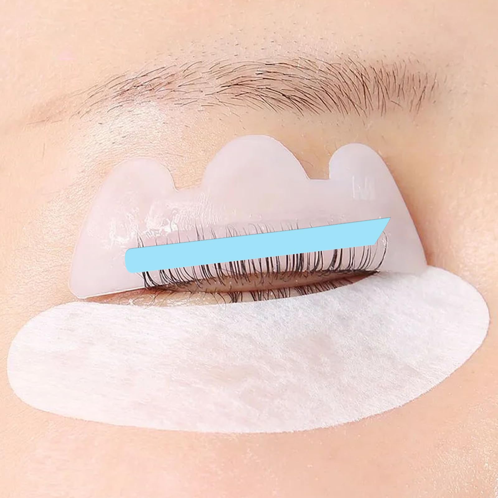 24 Pcs Lash Lift Ribbon Kit, Silicone Lash Lift Pads Lash Lift Tool, Soft Pads Rods Reusable Perm Ribbon Eyelash Lifting Compens