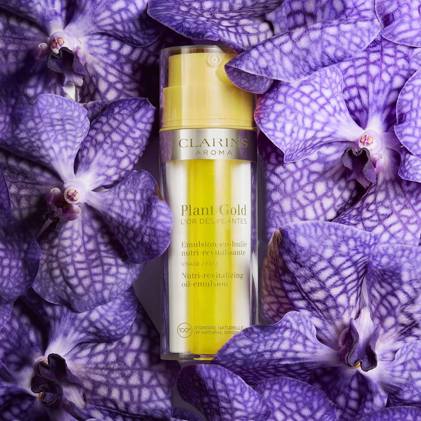 Clarins Plant Gold Oil-Emulsion | Hydrates, Nourishes And Restores Radiance | Lightweight, Non-Oily Moisturizer | 100% Natural P