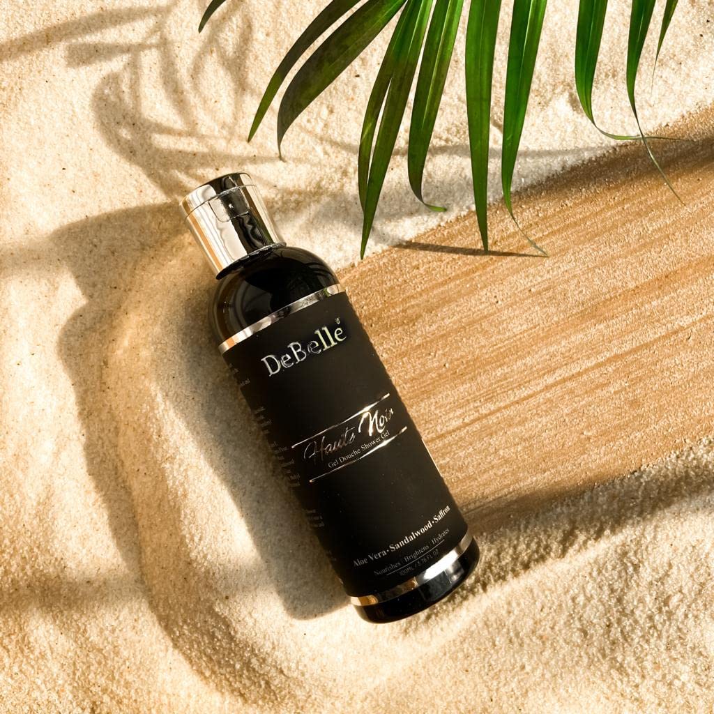 Debelle Sulphate Free Body Wash Haute Noir, 100 Ml | Rose Water, Saffron, Sandalwood Oil | Sulphate Free Nourishing Shower Gel F