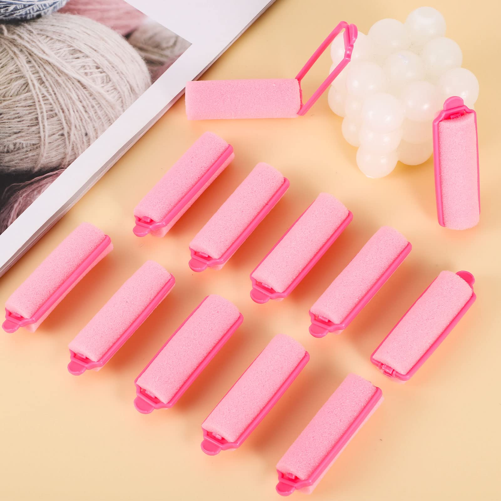 Pengxiaomei 36Pcs Foam Sponge Hair Rollers, 2.4 Inch Hair Curlers To Sleep In, Soft Hair Curlers For Curls Style, Heatless Hair