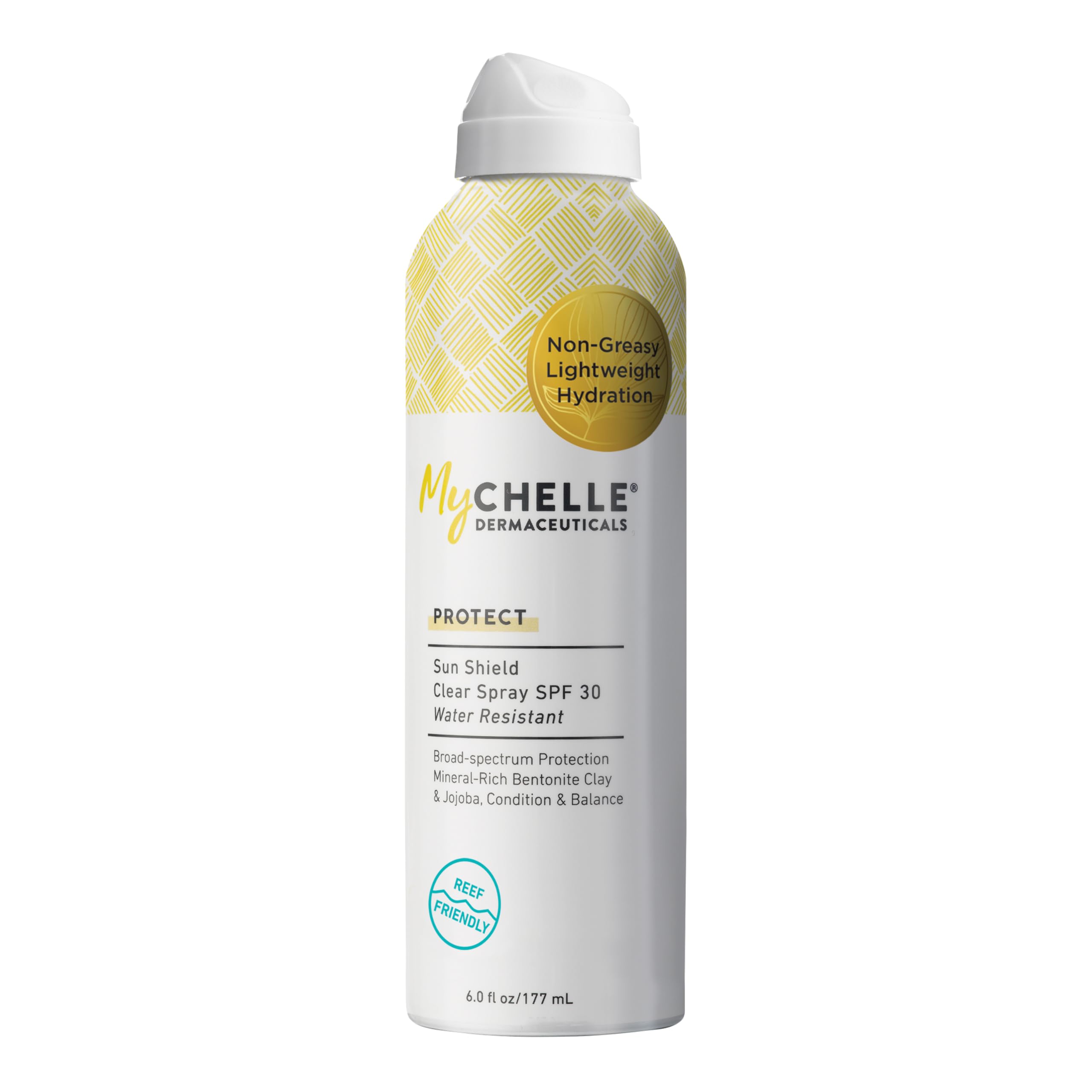 Mychelle Dermaceuticals Sun Shield Clear Spray Spf 30 With Zinc-Oxide, Water-Resistant & Non-Aerosol Spray, Broad Spectrum, Suns