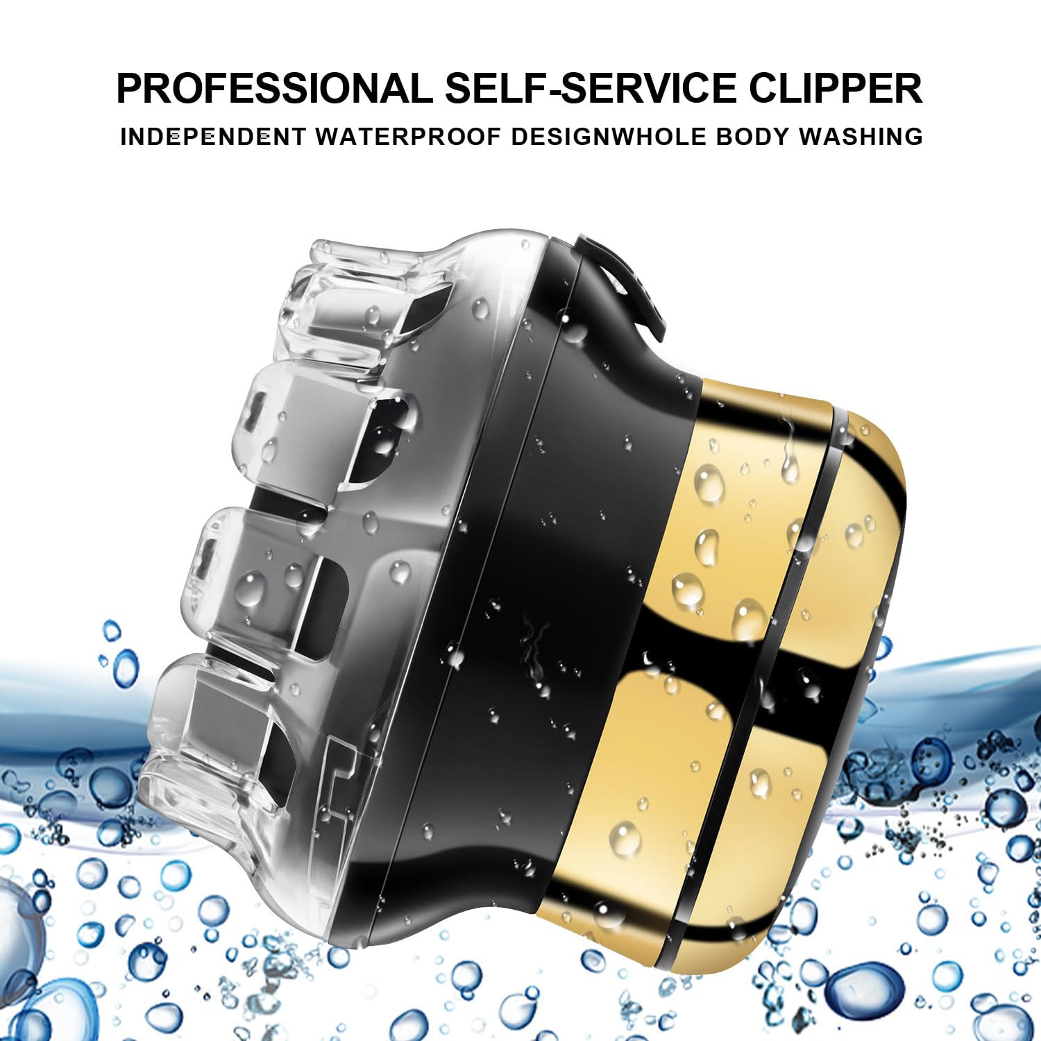 KEMEI Hair Clipper for Self-Haircut, Rotary Blades Quick Cut Hair Clippers, Personal Cordless Electric Trimmer, USB Rechargeable