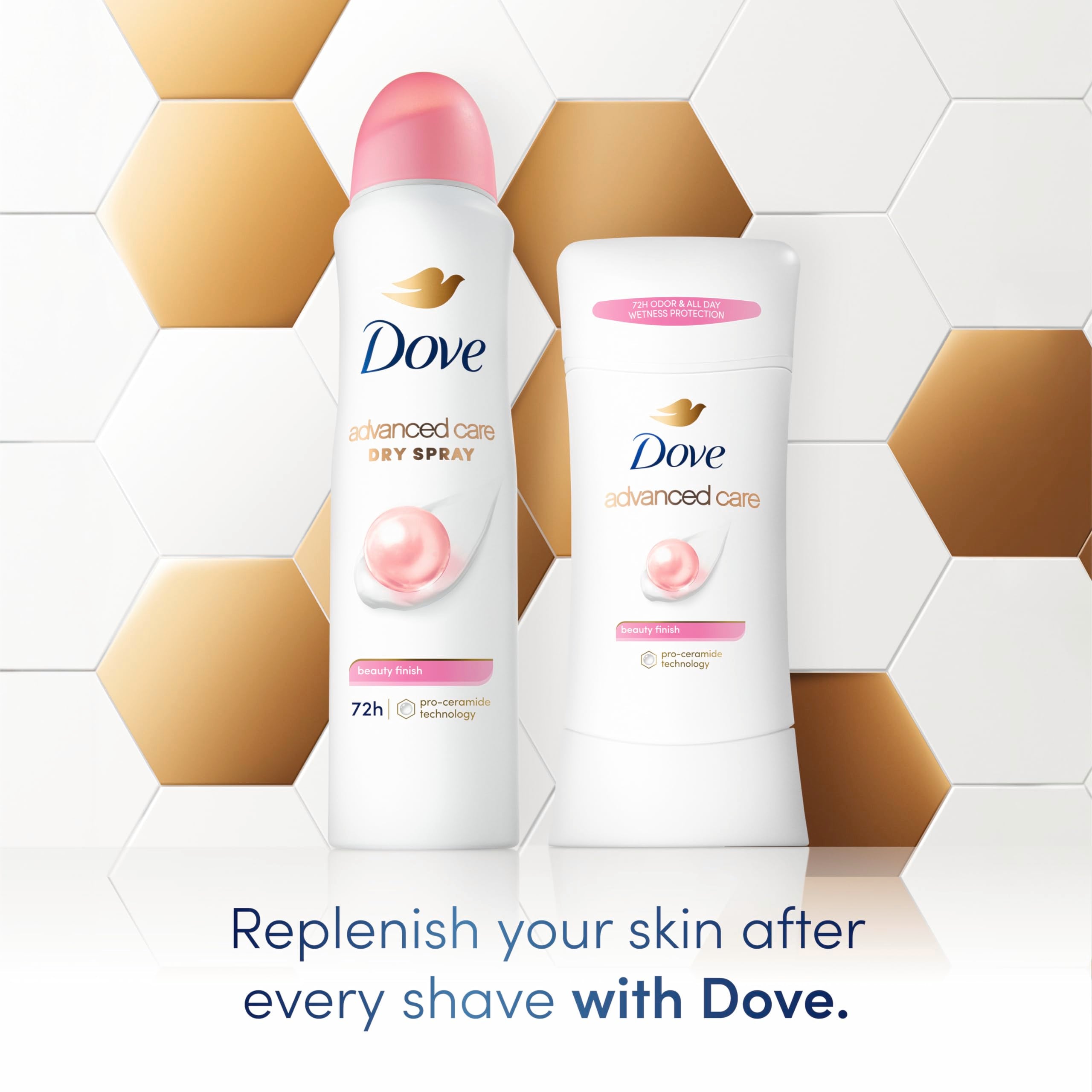 Dove Advanced Care Anti-Perspirant Deodorant, Beauty Finish 2.6 Oz (Pack Of 2)
