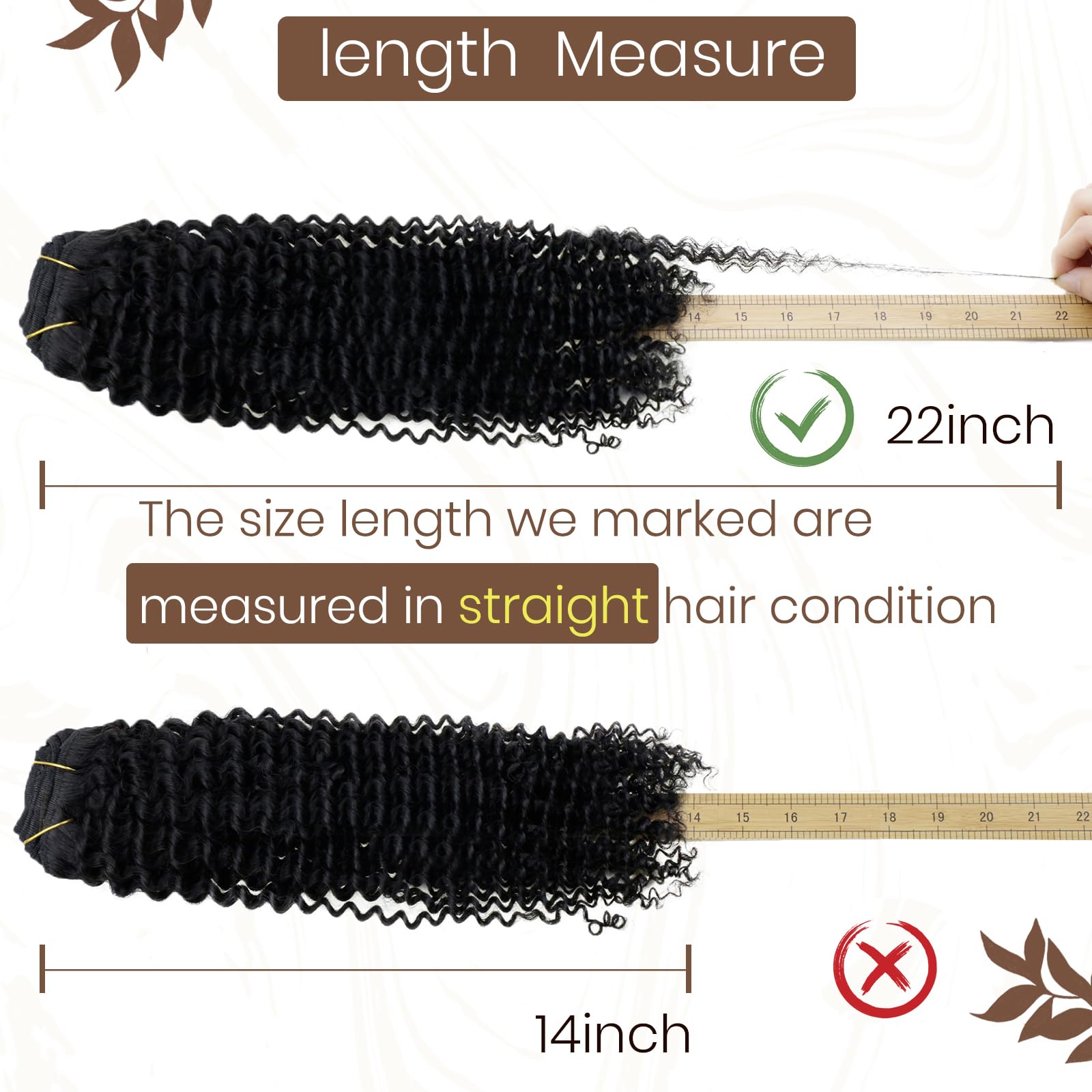 Hetto Curly Clip in Hair Extensions Human Hair Kinky Curly Hair Clip in Human Hair Extensions #1 Jet Black Jerry Curly Clip in E